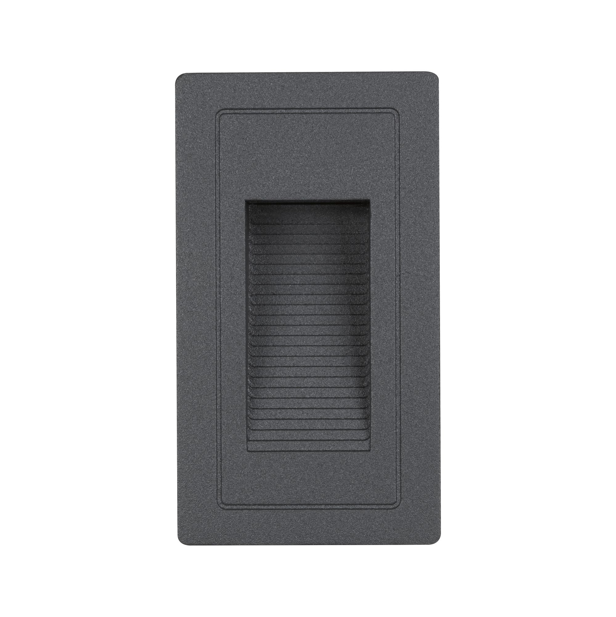 LED Außenwandeinbauleuchte High IP44 eckig 103x58mm 3000K 4W 30lm 230V Schwarz Aluminium - Paulmann - 94382