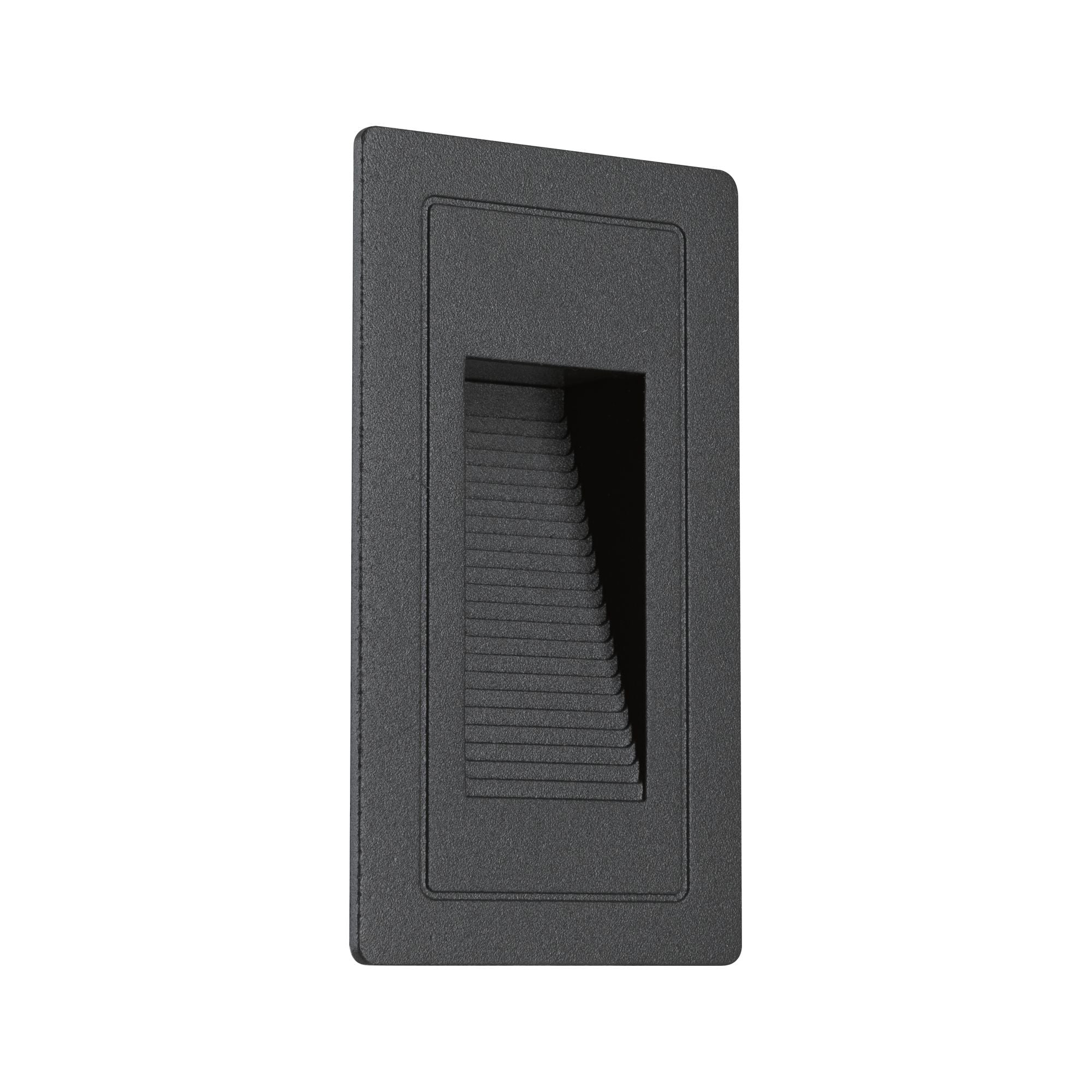 LED Außenwandeinbauleuchte High IP44 eckig 103x58mm 3000K 4W 30lm 230V Schwarz Aluminium - Paulmann - 94382