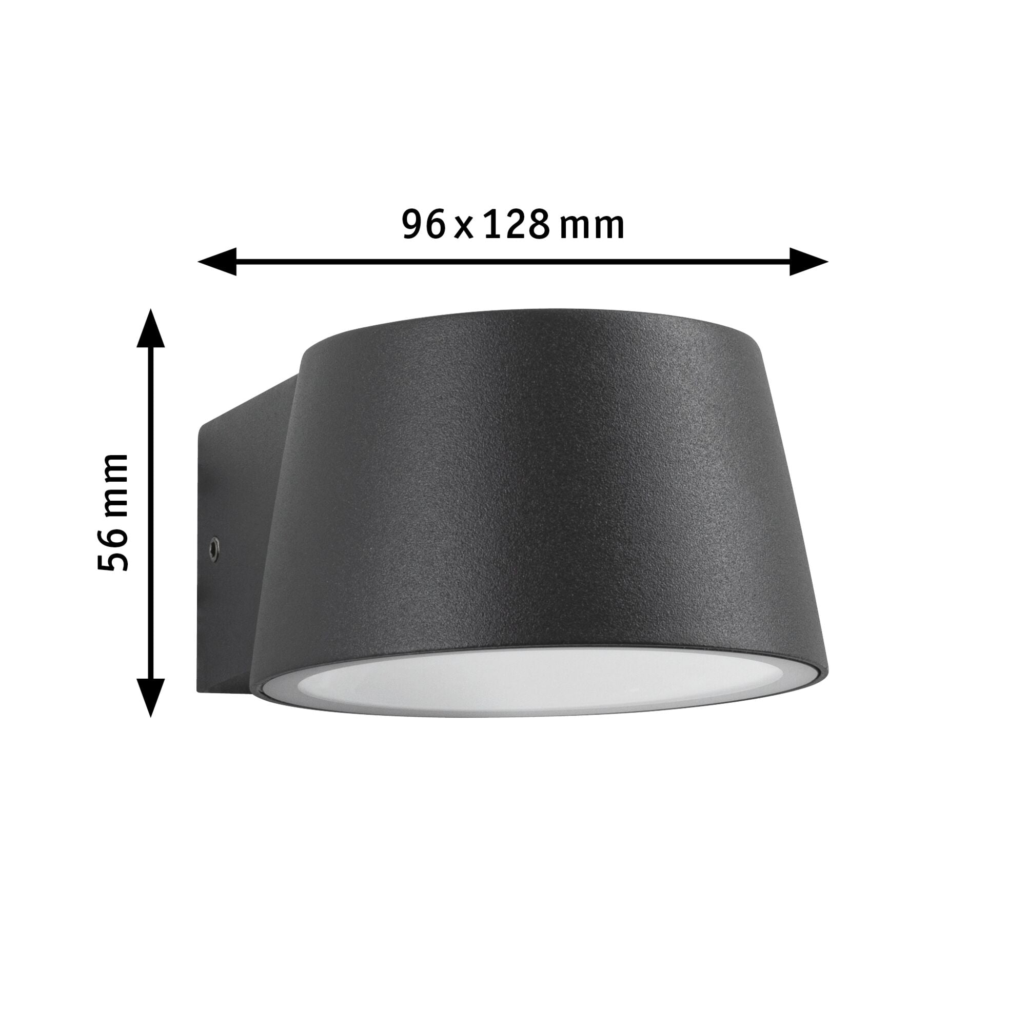 LED Außenwandleuchte Capera insektenfreundlich IP44 96x128mm 2200K 6W 550lm 230V 98° Anthrazit Aluminium - Paulmann - 94713