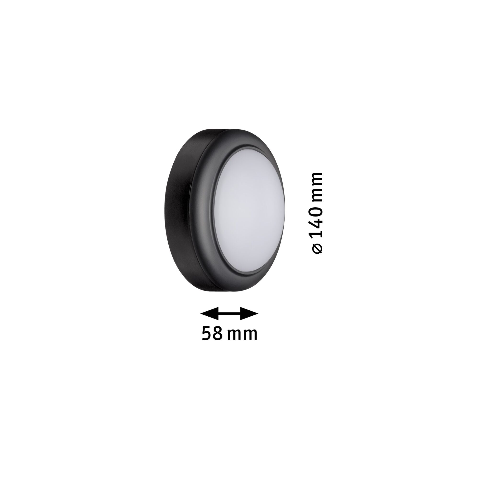 LED Außenwandleuchte LED Außenwandleuchte IP44 140mm 3000K 8W 560lm 230V Grau Kunststoff - Paulmann - 94119