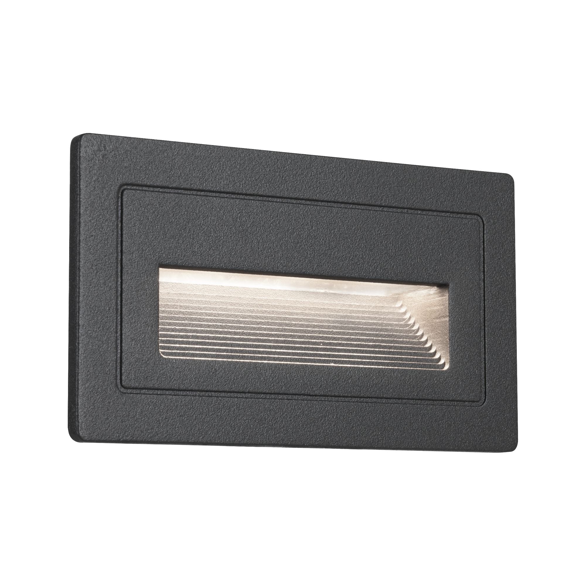LED Außenwandleuchte Long IP44 eckig 103x58mm 3000K 4W 30lm 230V Schwarz Aluminium - Paulmann - 94383