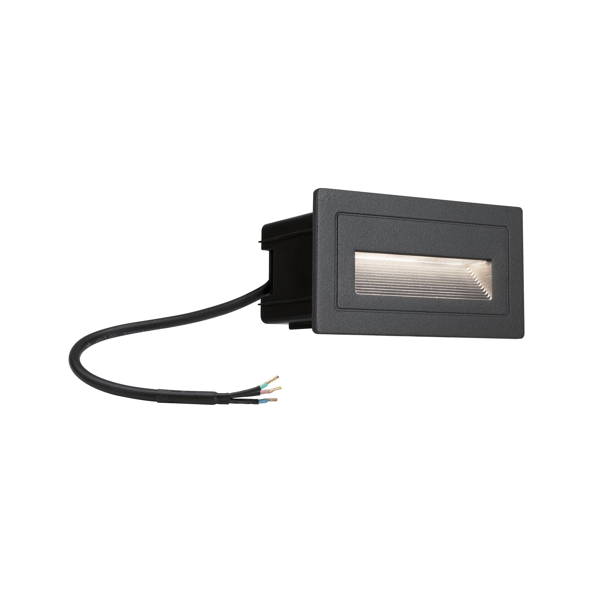LED Außenwandleuchte Long IP44 eckig 103x58mm 3000K 4W 30lm 230V Schwarz Aluminium - Paulmann - 94383