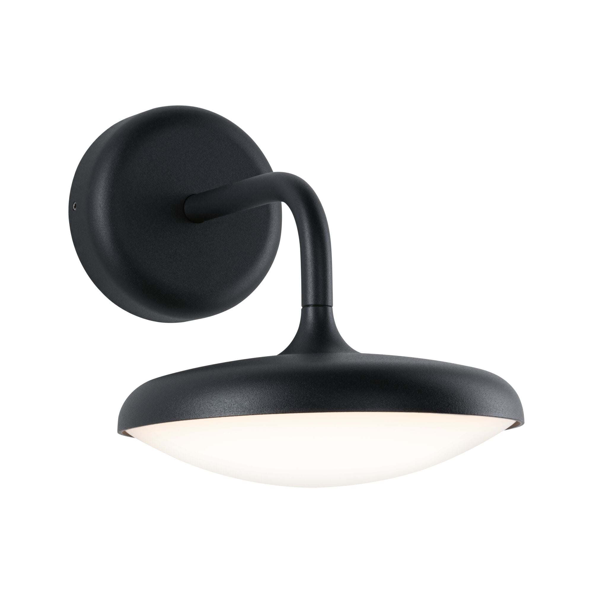 LED Außenwandleuchte Nostro IP44 rund 180x250mm 3000K 10W 900lm 230V Anthrazit Aluminium - Paulmann - 94758