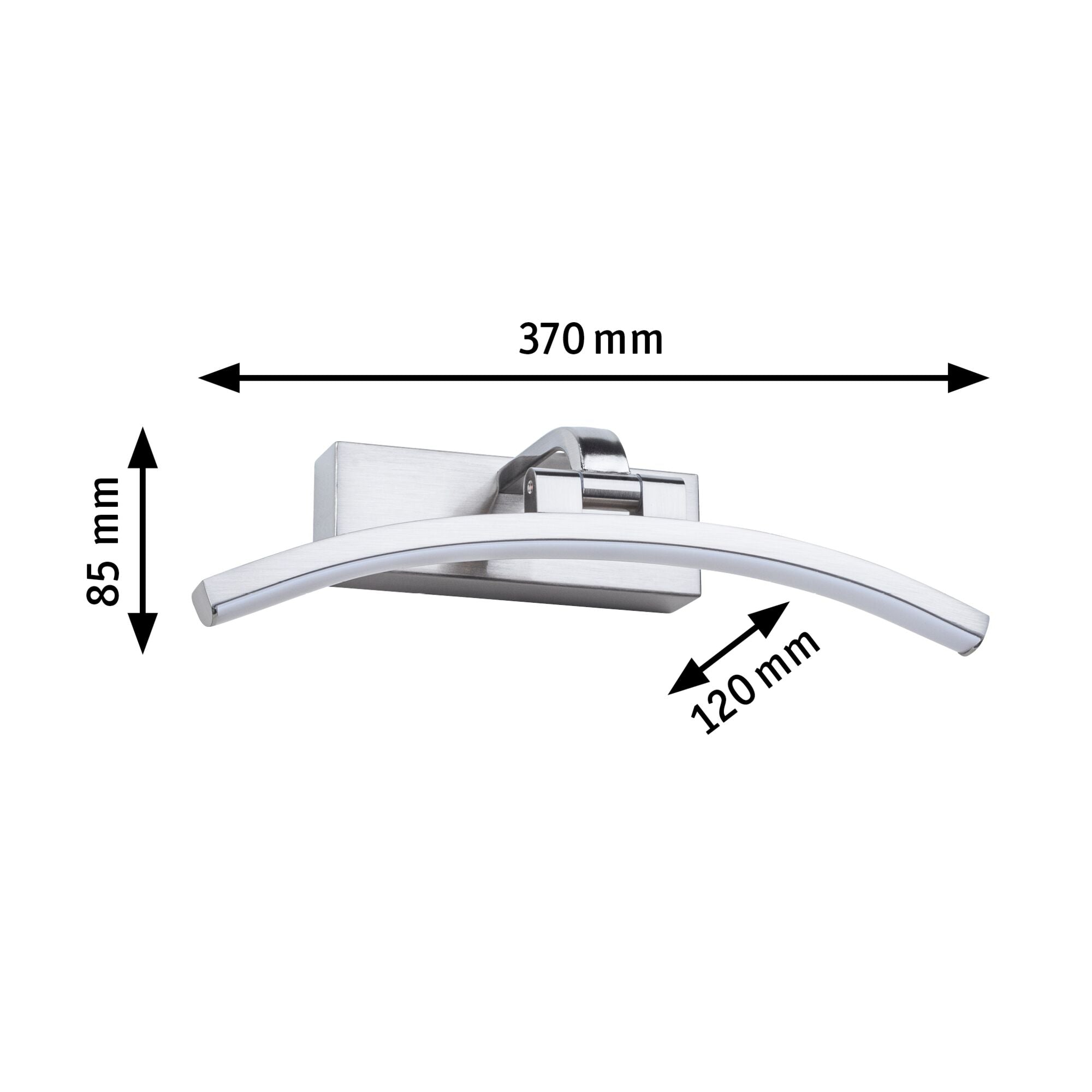 LED Bilderleuchte Bento 3000K 300lm 230V 6W Alu gebürstet - Paulmann - 95556