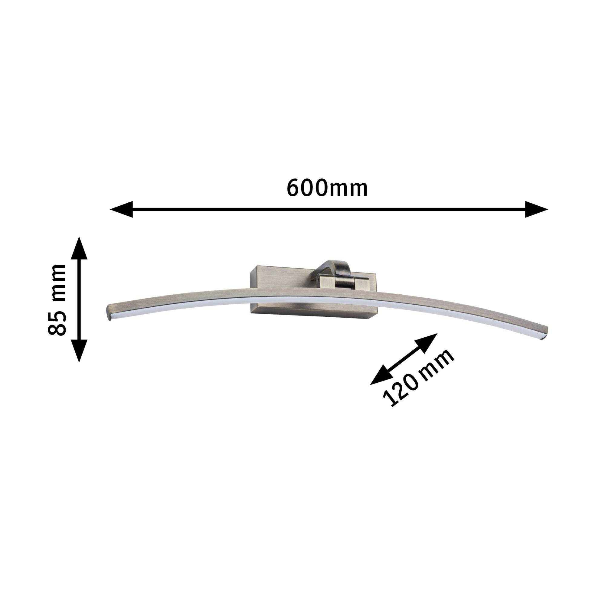LED Bilderleuchte Bento 3000K 520lm 230V 10W Altmessing - Paulmann - 95561