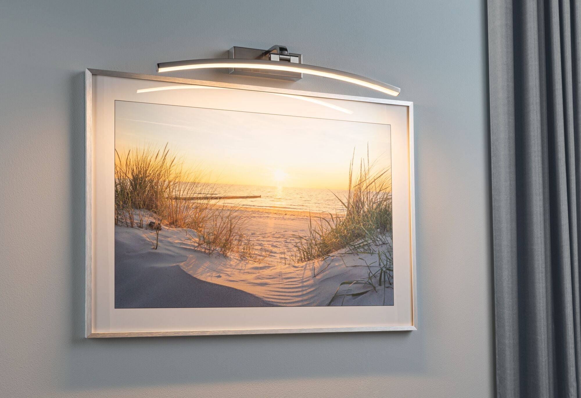 LED Bilderleuchte Bento 3000K 520lm 230V 10W Alu gebürstet - Paulmann - 95558