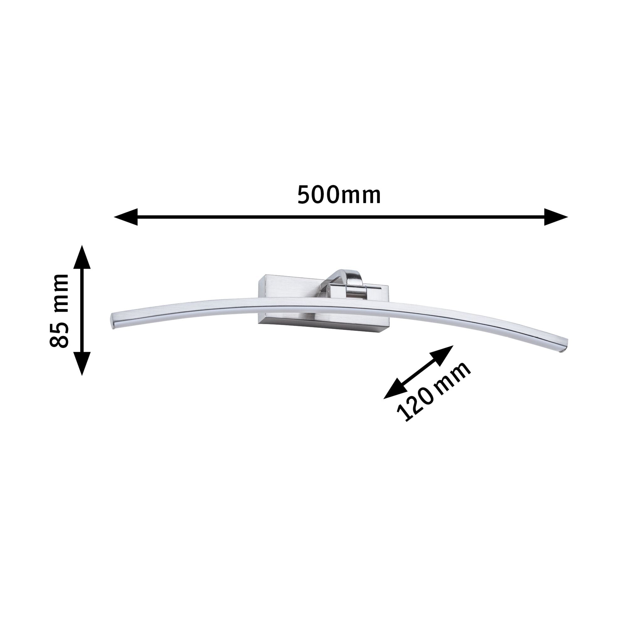 LED Bilderleuchte Bento 3000K 520lm 230V 10W Alu gebürstet - Paulmann - 95558