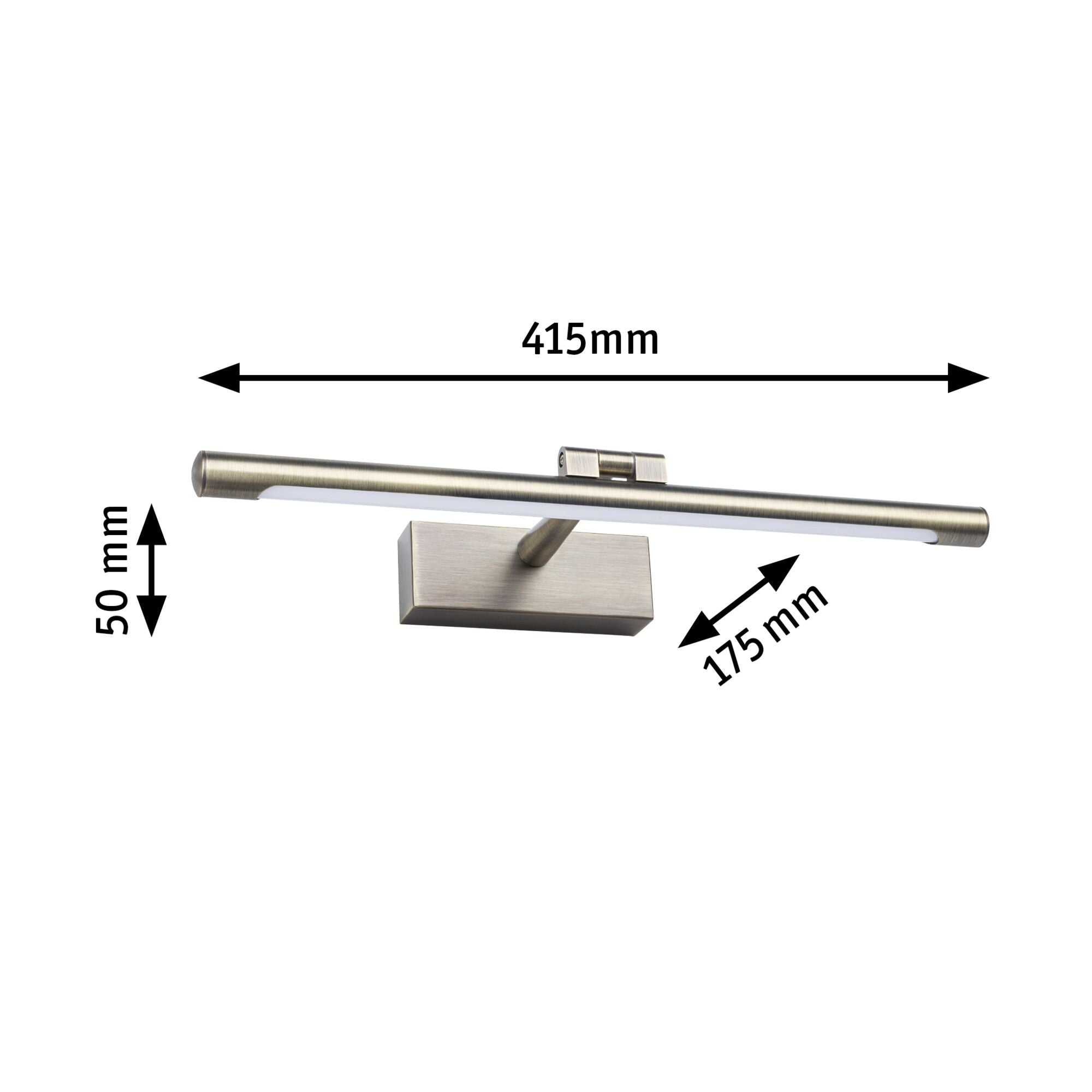 LED Bilderleuchte Mingo 3000K 510lm 230V 9,5W Altmessing - Paulmann - 95562