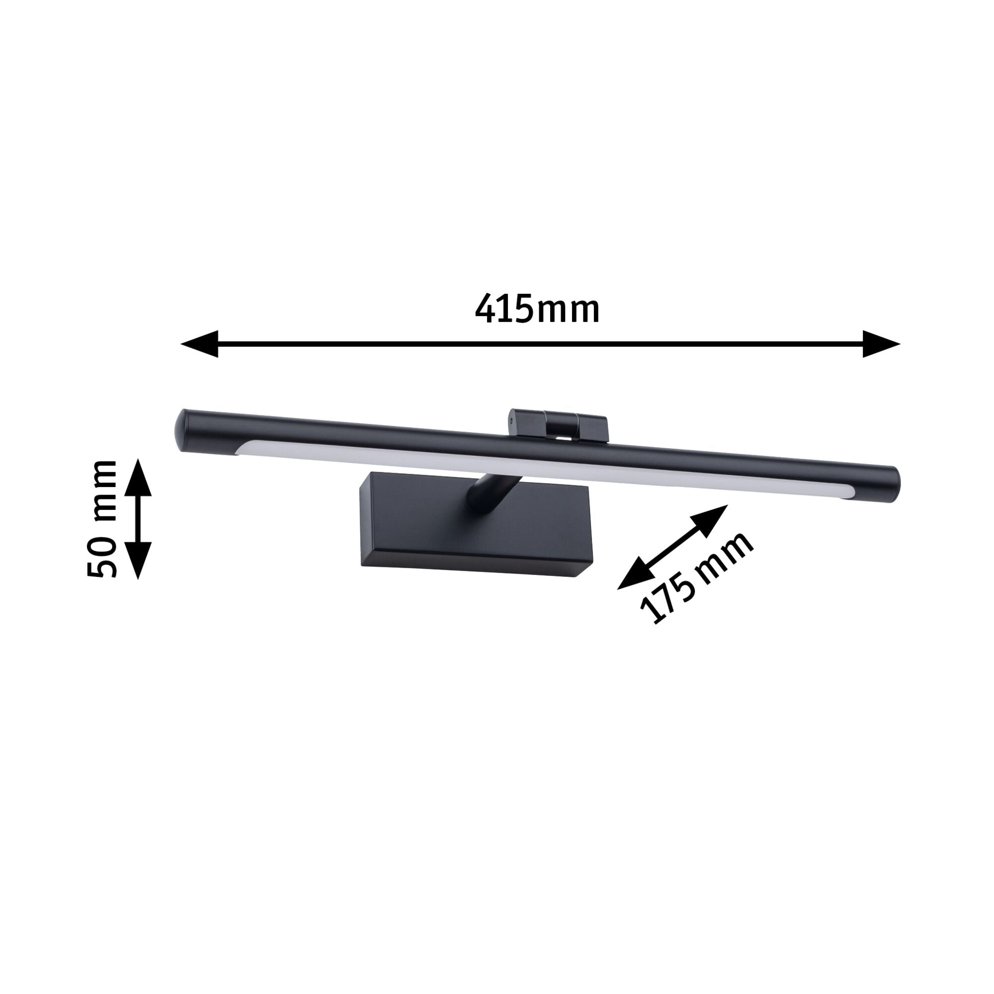 LED Bilderleuchte Mingo 3000K 510lm 230V 9,5W Schwarz - Paulmann - 95564