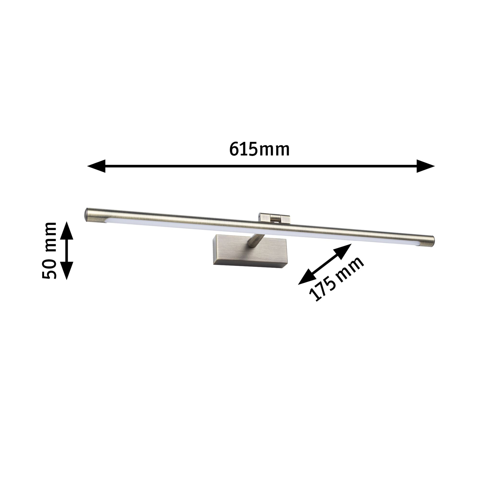 LED Bilderleuchte Mingo 3000K 810lm 230V 11W Altmessing - Paulmann - 95563