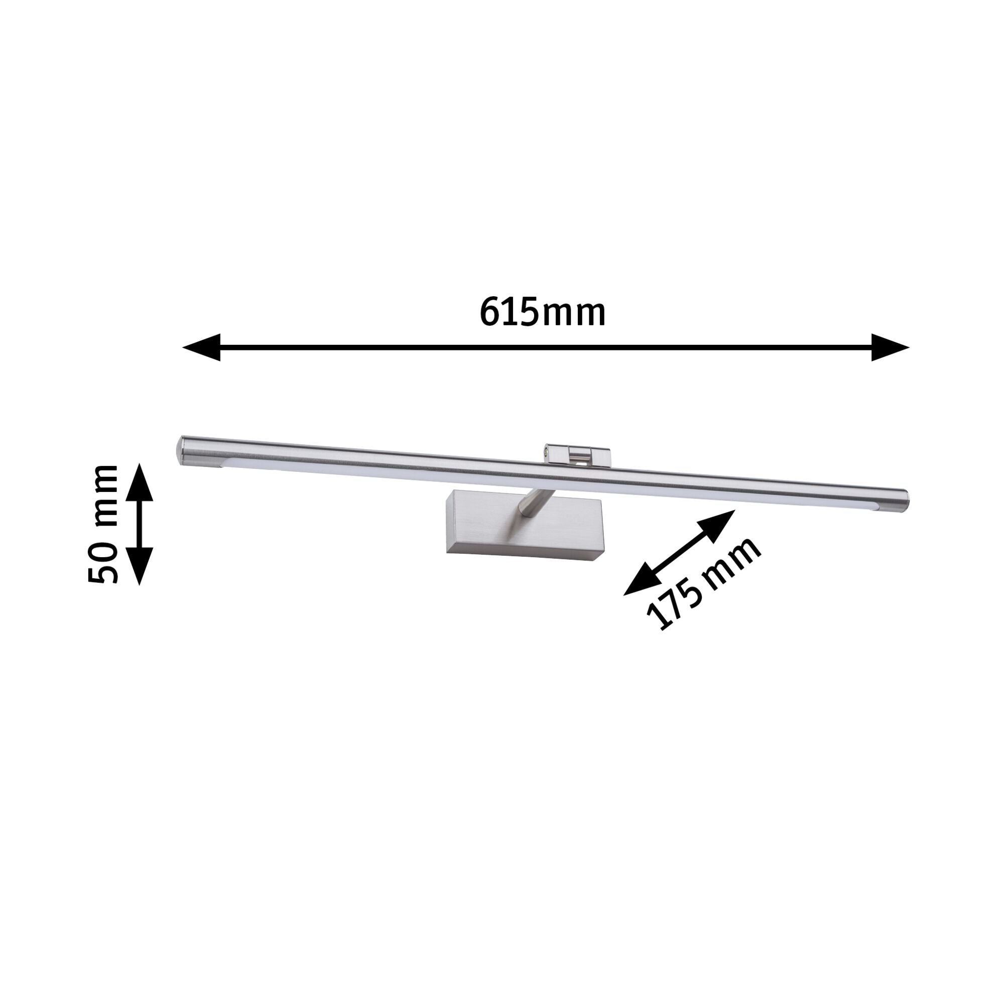 LED Bilderleuchte Mingo 3000K 810lm 230V 11W Alu gebürstet - Paulmann - 95567