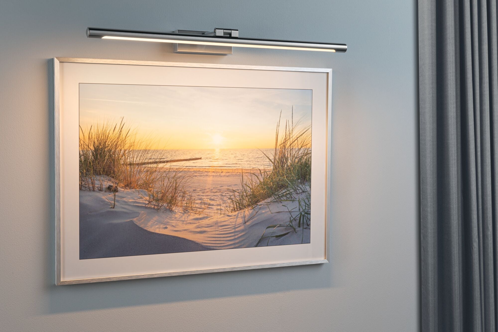 LED Bilderleuchte Mingo 3000K 810lm 230V 11W Alu gebürstet - Paulmann - 95567