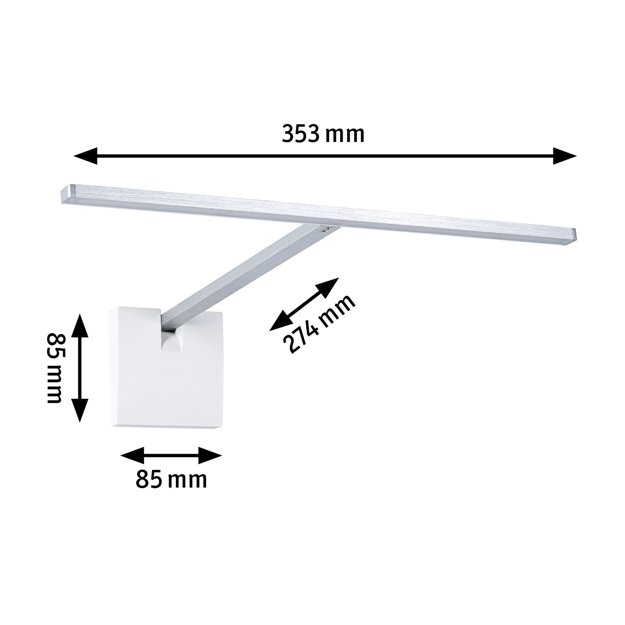LED Bilderleuchte Xana 2700K 420lm 24V 5,5W dimmbar Alu gebürstet - Paulmann - 95575