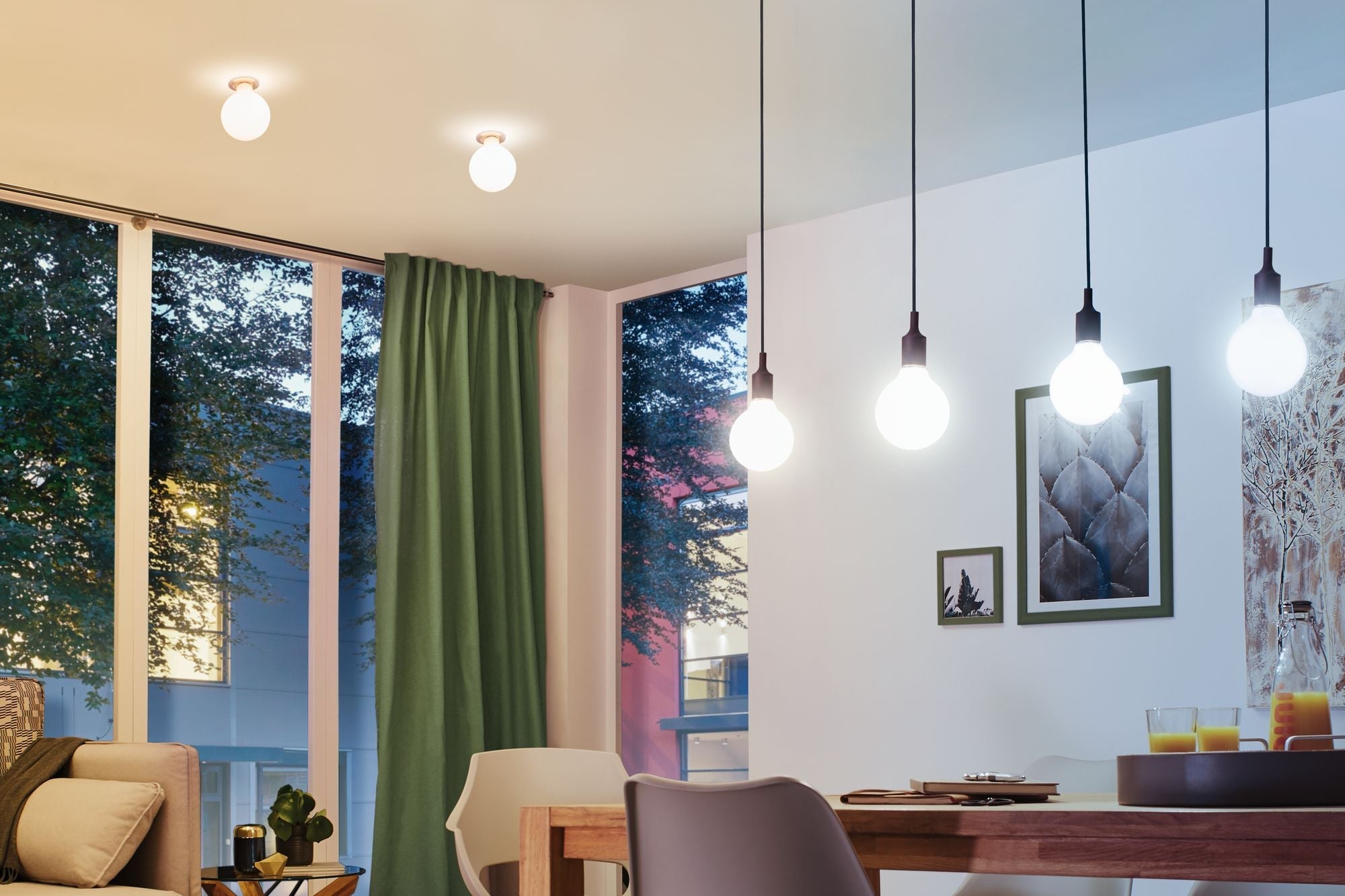 LED Birne LED Globe E27 806lm 7W Tunable White dimmbar Opal - Paulmann - 50396
