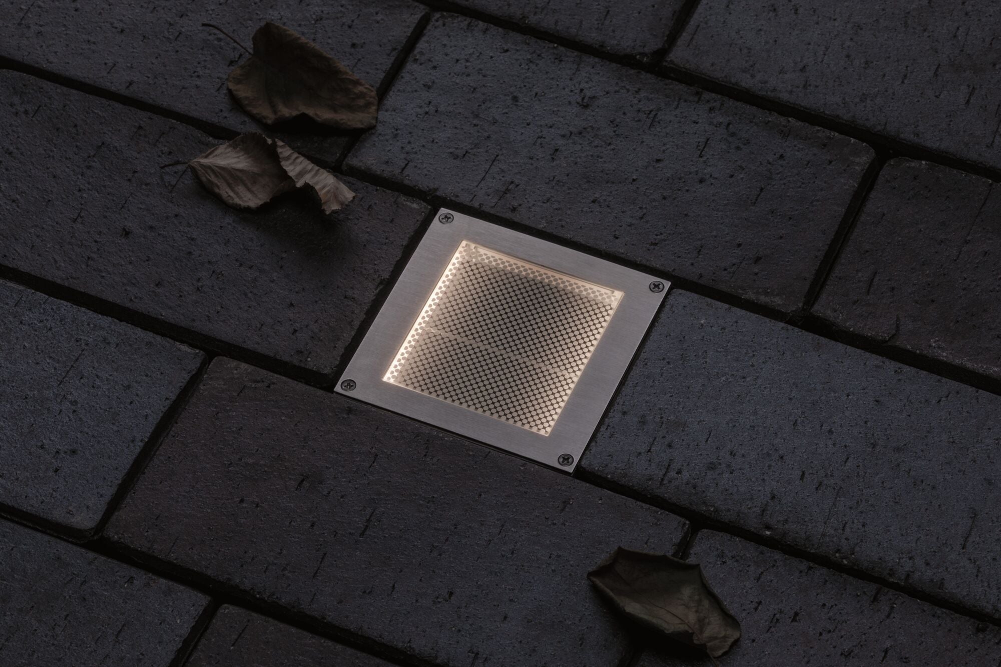 LED Bodeneinbauleuchte Brick Bewegungsmelder IP67 100x100mm 3000K 0,8W 25lm 230V Alu/Grau Metall/Edelstahl - Paulmann - 94336