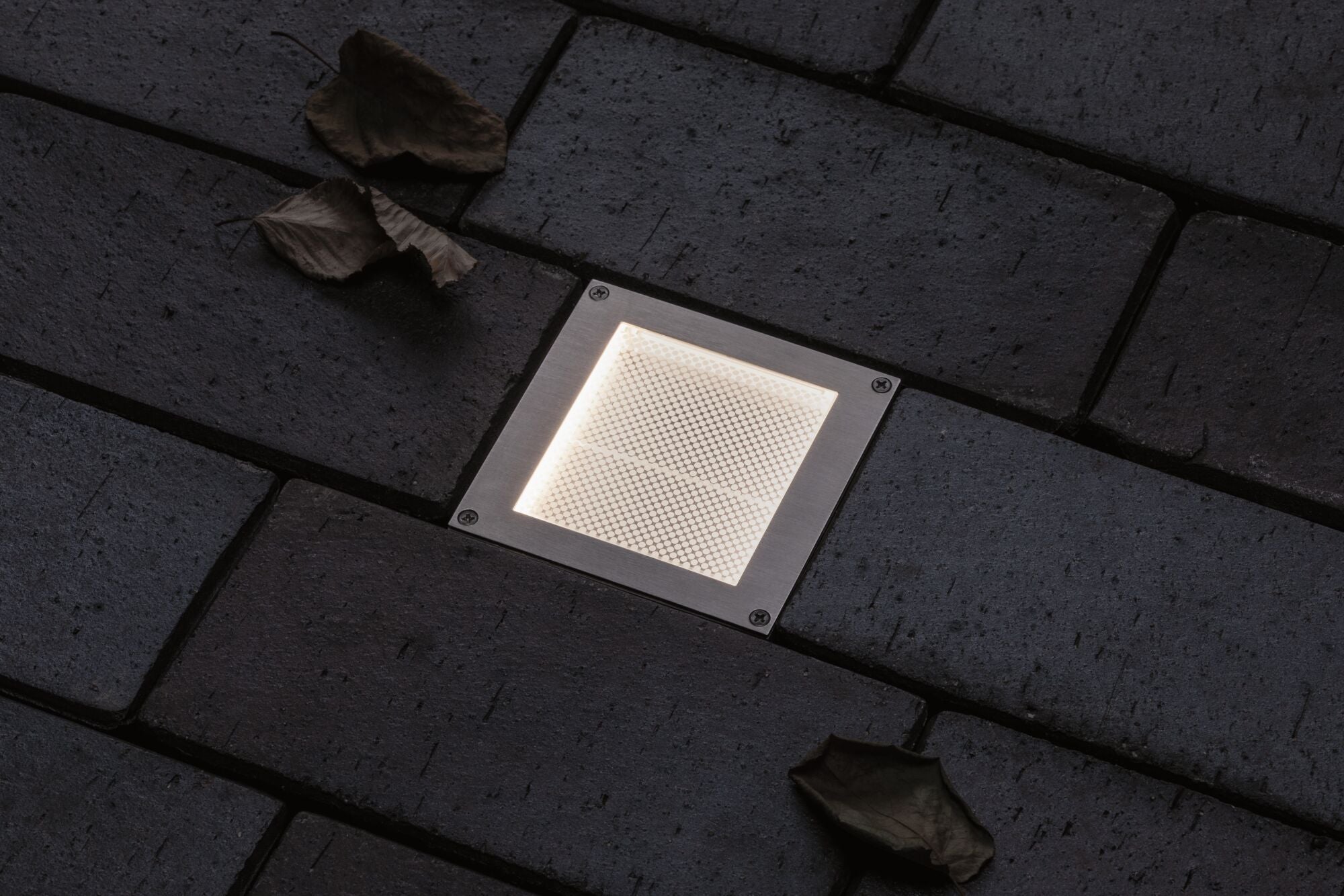 LED Bodeneinbauleuchte Brick Bewegungsmelder IP67 100x100mm 3000K 0,8W 25lm 230V Alu/Grau Metall/Edelstahl - Paulmann - 94336