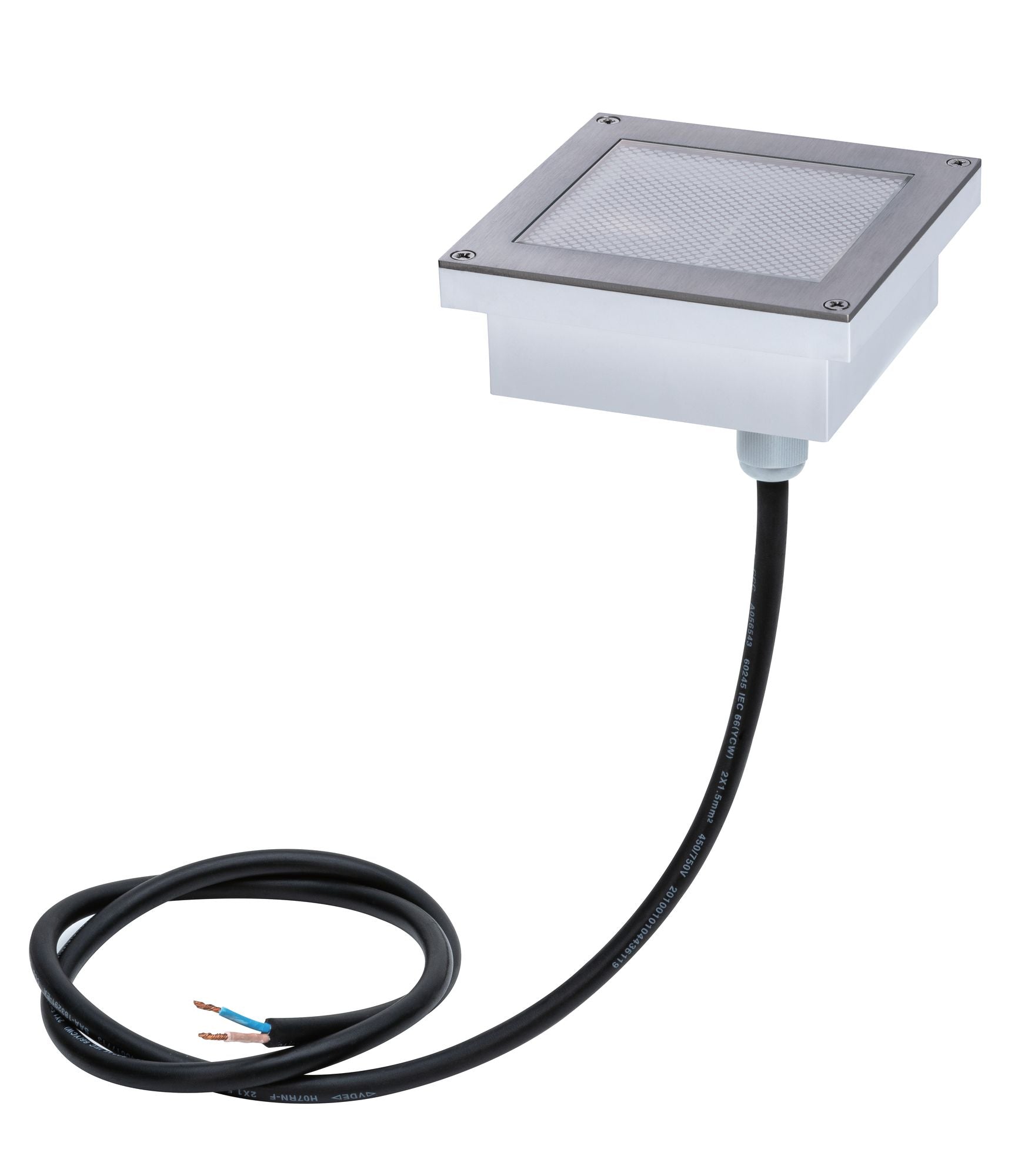 LED Bodeneinbauleuchte Brick Bewegungsmelder IP67 100x100mm 3000K 0,8W 25lm 230V Alu/Grau Metall/Edelstahl - Paulmann - 94336