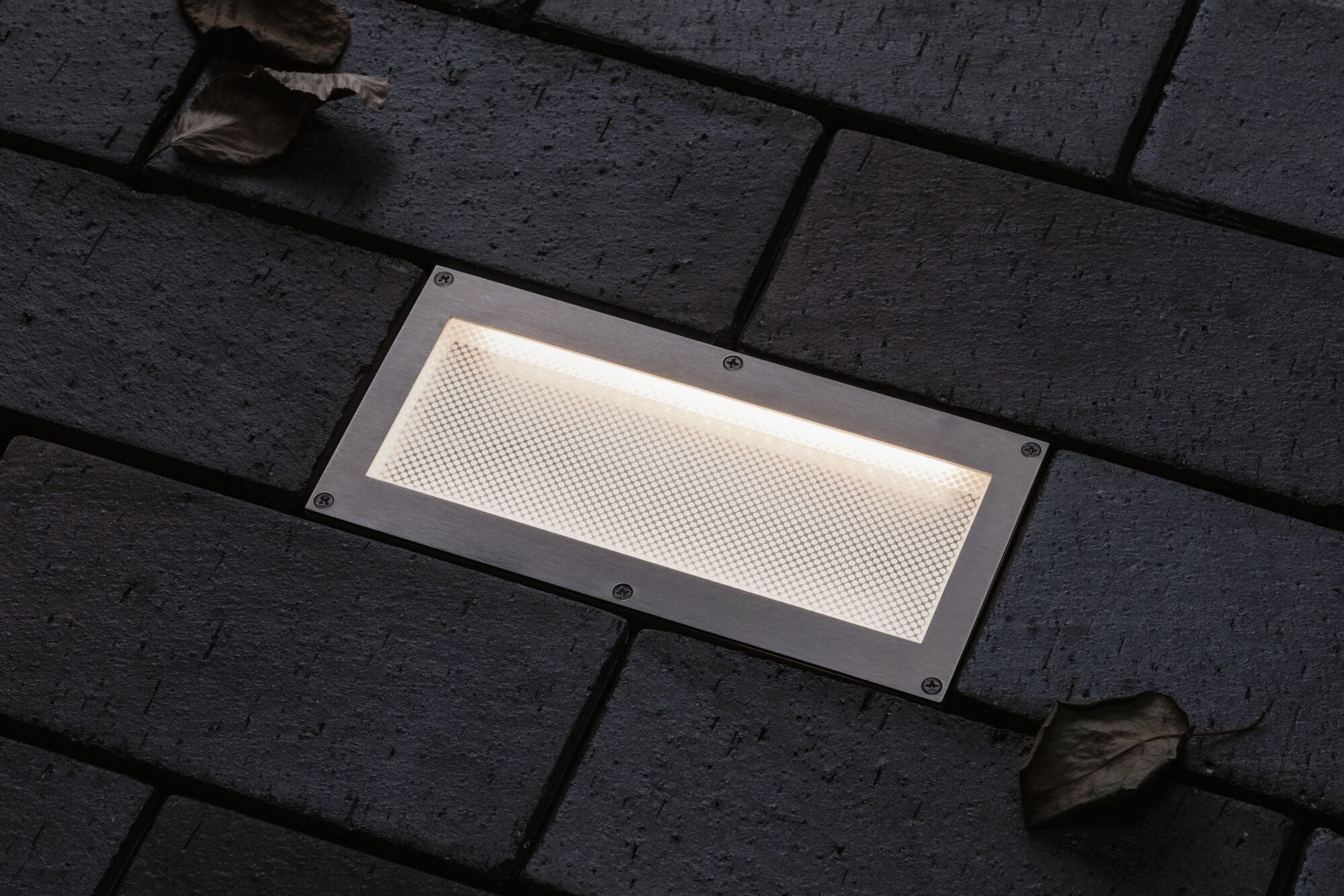 LED Bodeneinbauleuchte Brick Bewegungsmelder IP67 200x100mm 3000K 1,6W 50lm 230V Alu/Grau Metall/Edelstahl - Paulmann - 94337