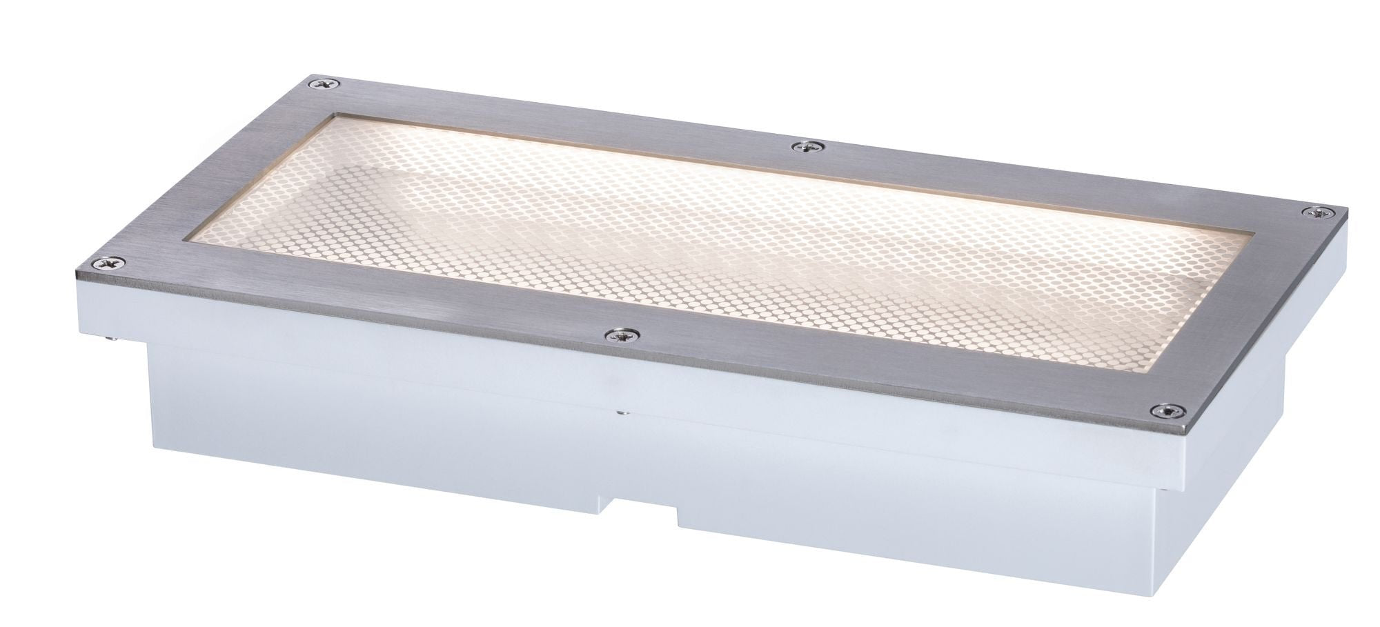 LED Bodeneinbauleuchte Brick Bewegungsmelder IP67 200x100mm 3000K 1,6W 50lm 230V Alu/Grau Metall/Edelstahl - Paulmann - 94337