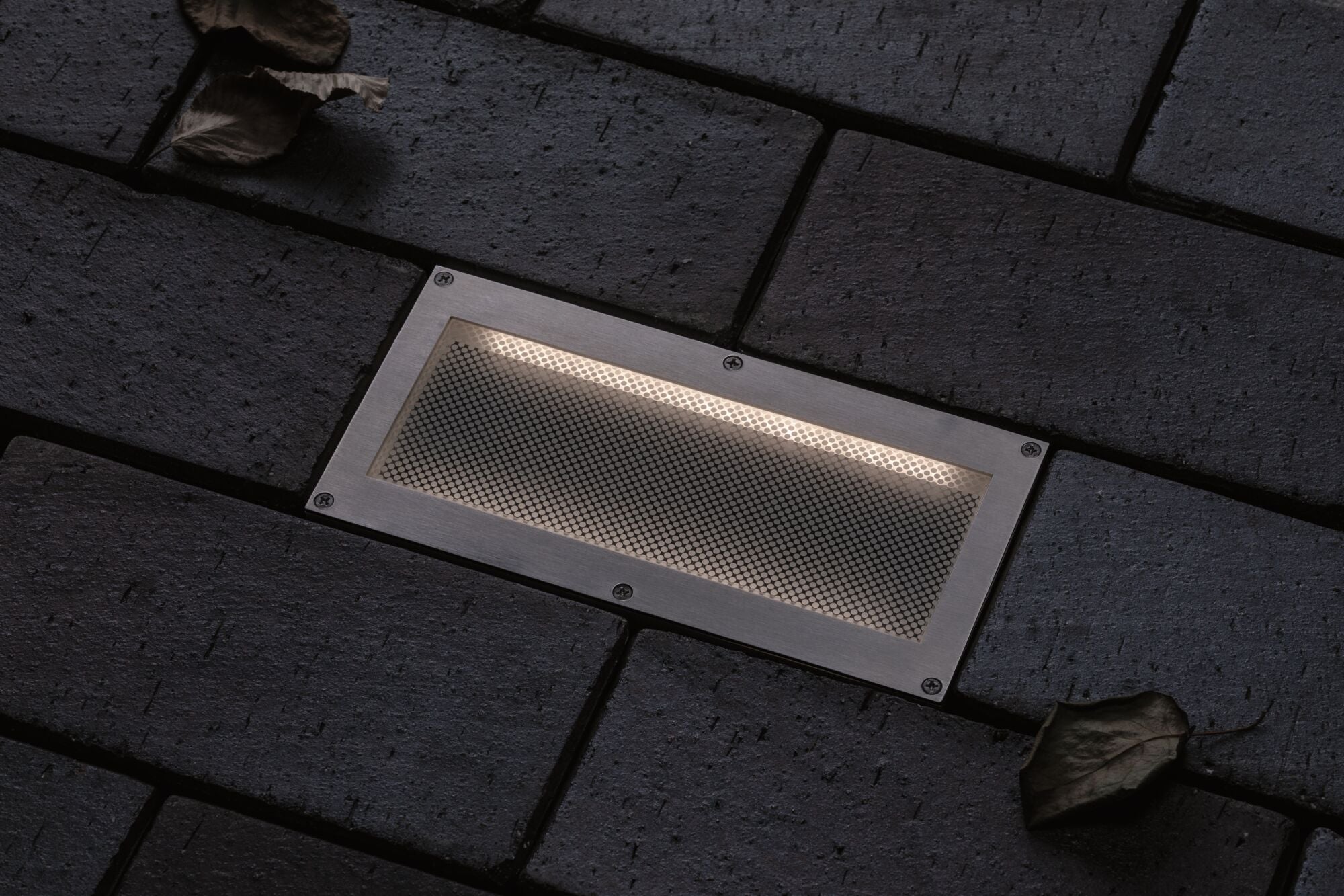 LED Bodeneinbauleuchte Brick Bewegungsmelder IP67 200x100mm 3000K 1,6W 50lm 230V Alu/Grau Metall/Edelstahl - Paulmann - 94337