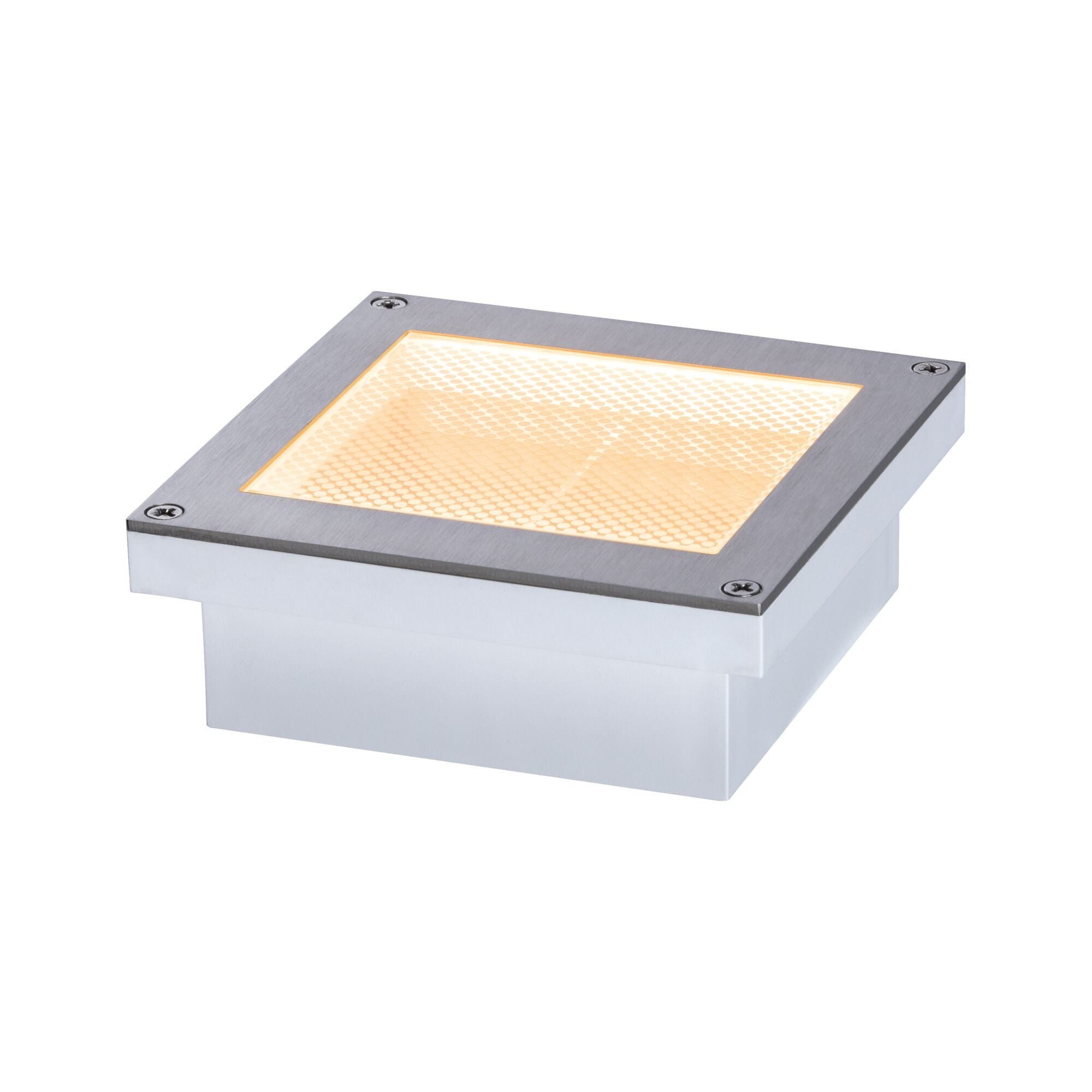 LED Bodeneinbauleuchte Brick insektenfreundlich IP67 eckig 100x100mm Tunable Warm 1W 18lm 230V Edelstahl Edelstahl - Paulmann - 94595