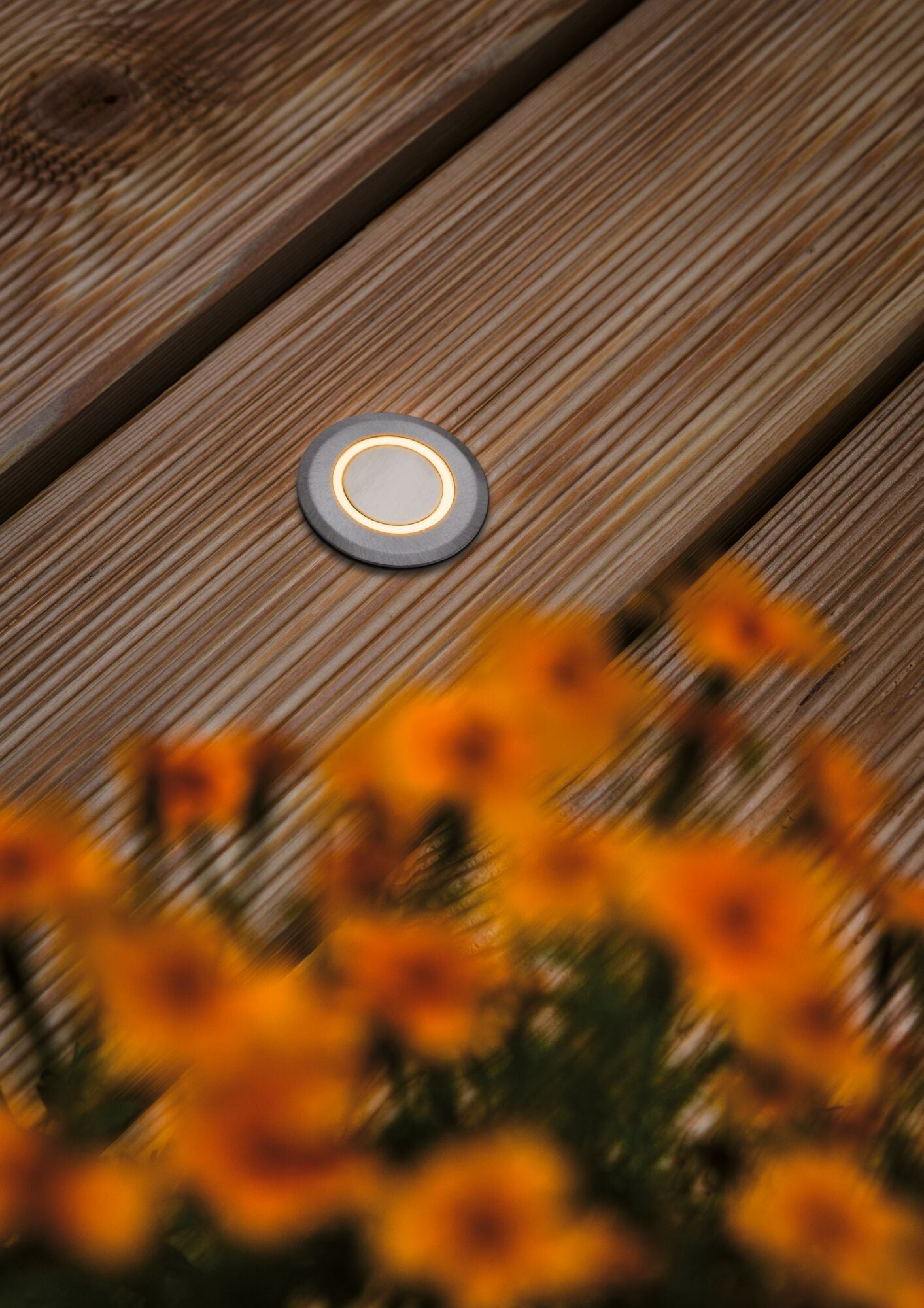 LED Bodeneinbauleuchte Goldlicht IP67 rund 50mm 2200K 2,2W 15lm 230V Alu Kunststoff/Metall - Paulmann - 94727
