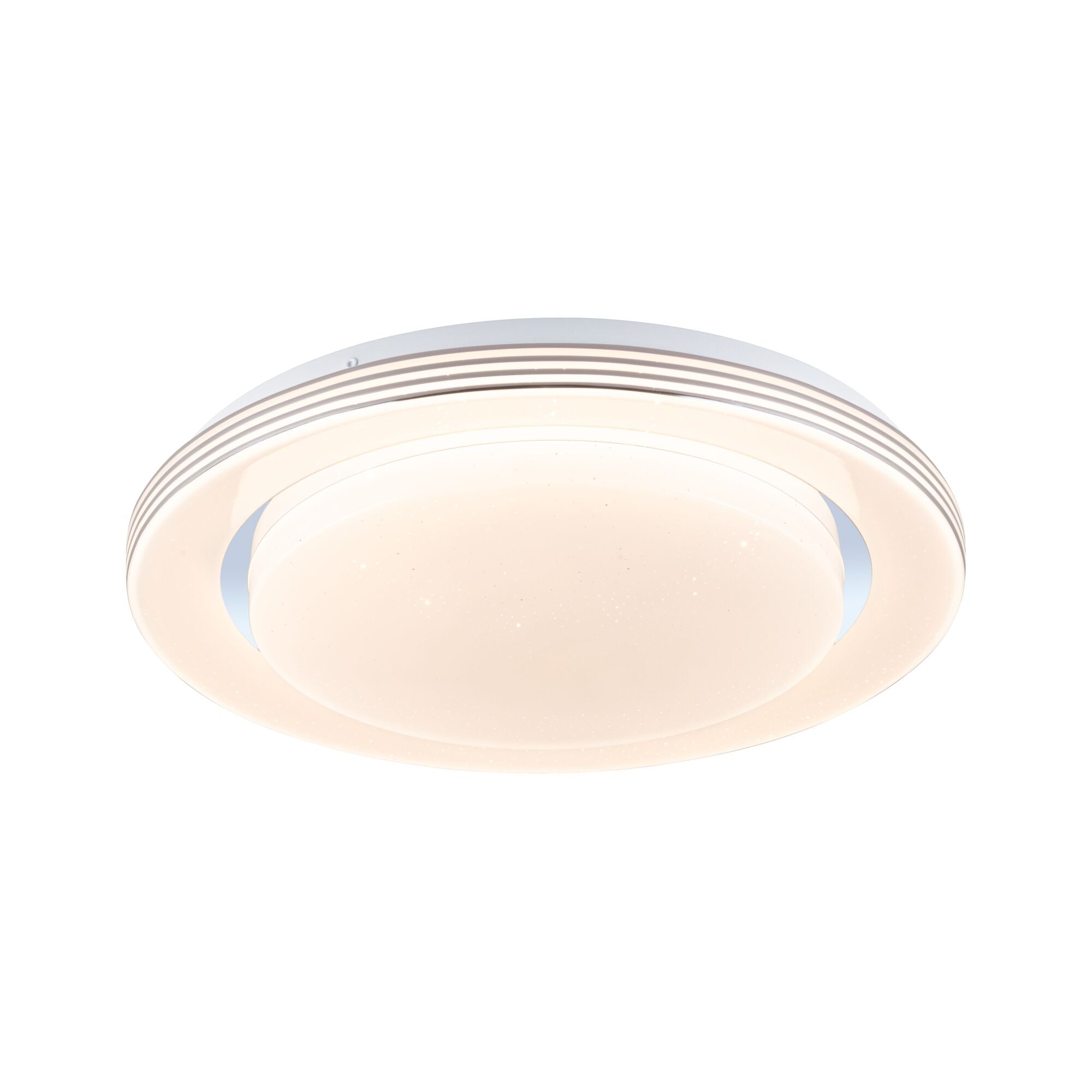 LED Deckenleuchte Rainbow mit Regenbogeneffekt RGBW+ 1600lm 230V 22W dimmbar Chrom/Weiß - Paulmann - 70546
