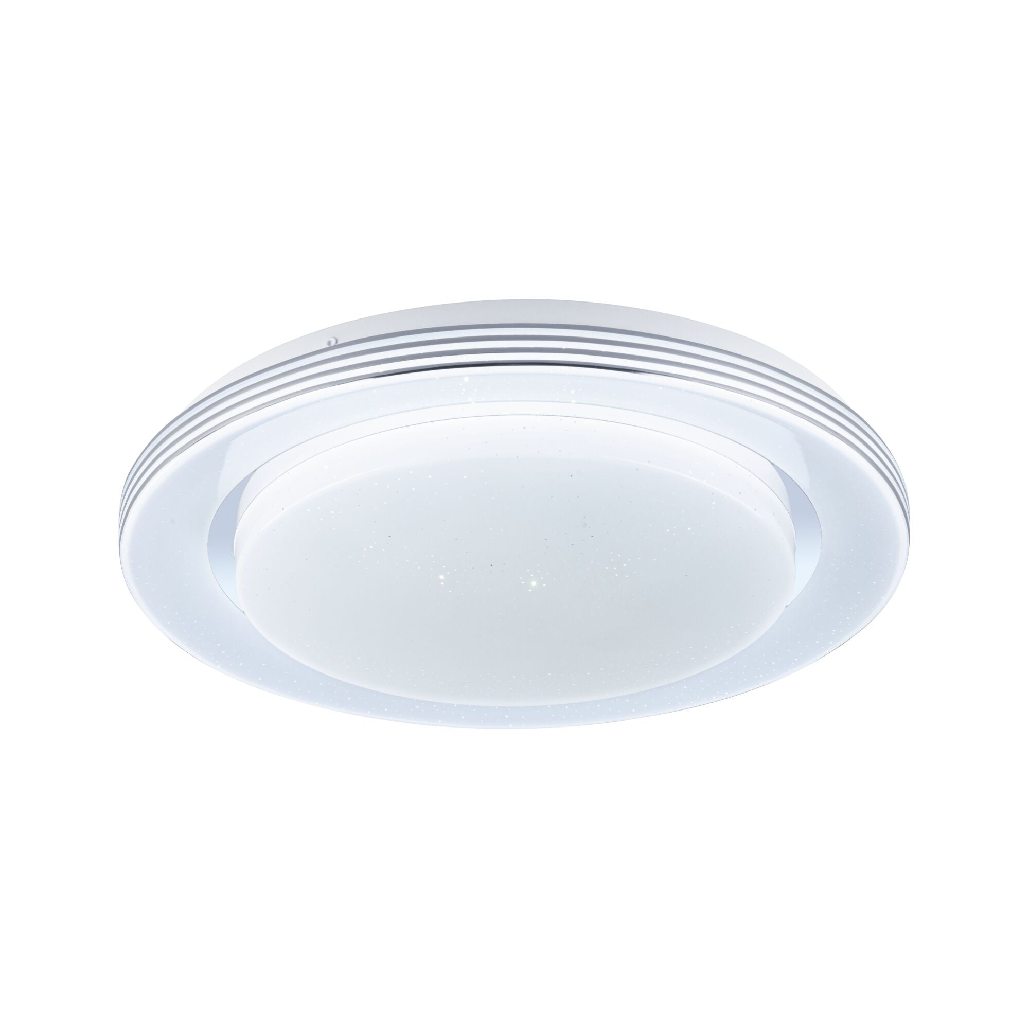LED Deckenleuchte Rainbow mit Regenbogeneffekt RGBW+ 1600lm 230V 22W dimmbar Chrom/Weiß - Paulmann - 70546