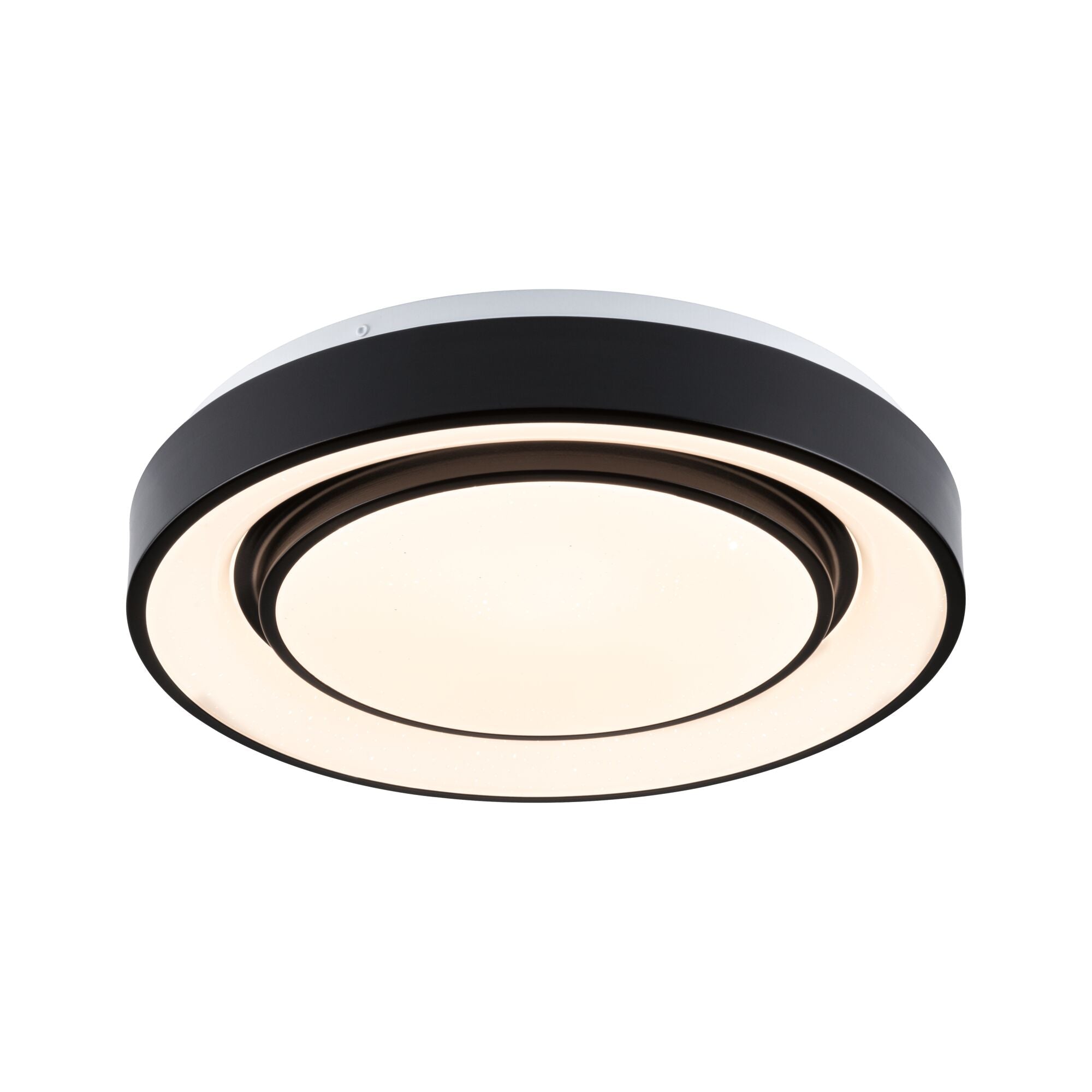 LED Deckenleuchte Rainbow mit Regenbogeneffekt RGBW+ 750lm 230V 22W dimmbar Schwarz/Weiß - Paulmann - 70544