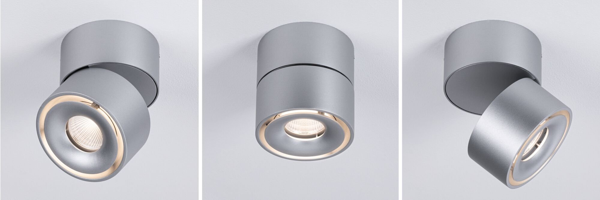 LED Deckenleuchte Spircle 78mm 8W 550lm 230V 3000K Chrom matt - Paulmann - 93375