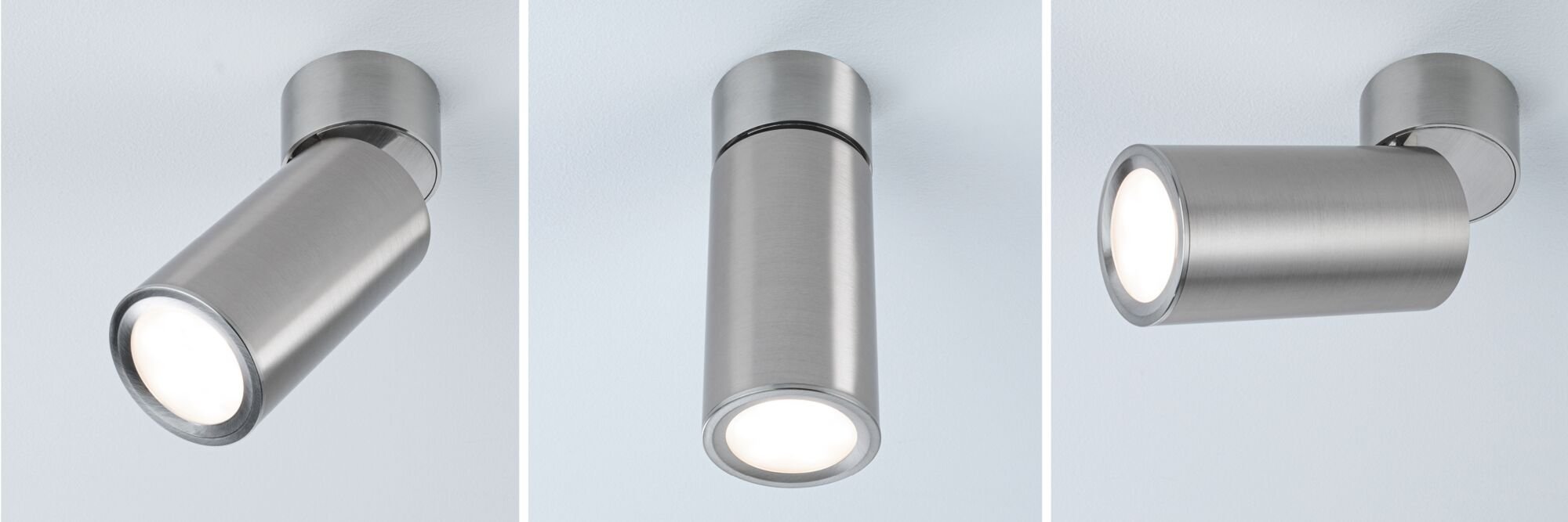 LED Deckenleuchte Turnal Coin 2700K 470lm 230V 6W dimmbar Eisen gebürstet - Paulmann - 93091