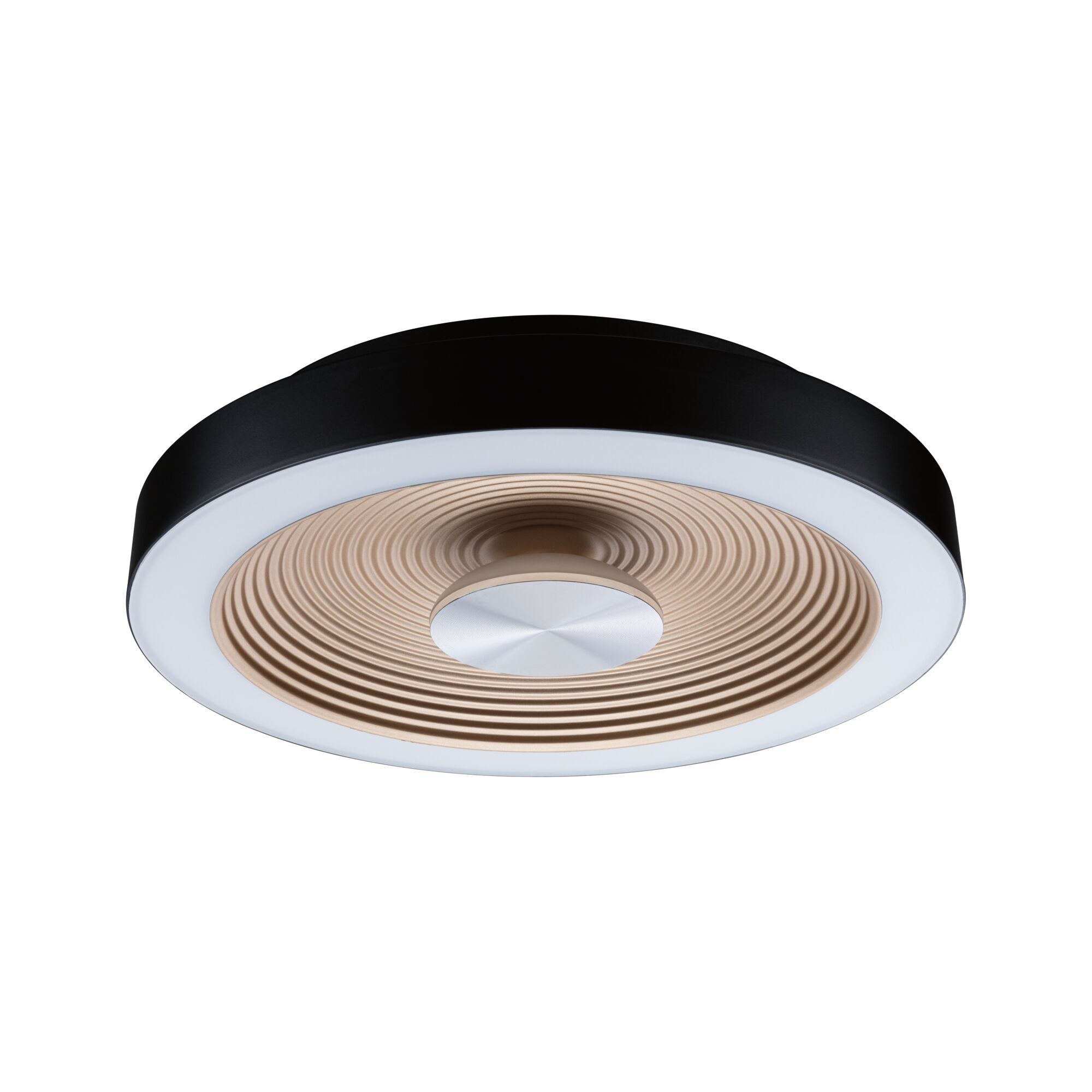 LED Deckenleuchte Volea IP44 3000K 470lm / 1650lm 230V 3,5 / 1x13W dimmbar Schwarz/Gold - Paulmann - 71178