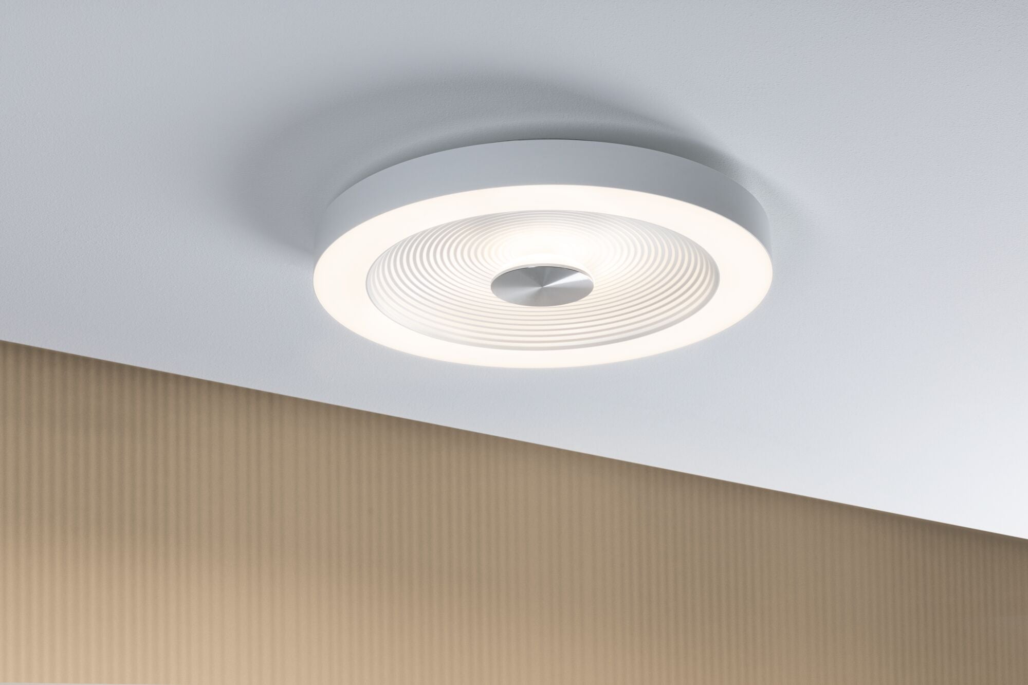 LED Deckenleuchte Volea IP44 3000K 500lm / 2400lm 230V 4 / 1x18,5W dimmbar Weiß/Silber - Paulmann - 71179