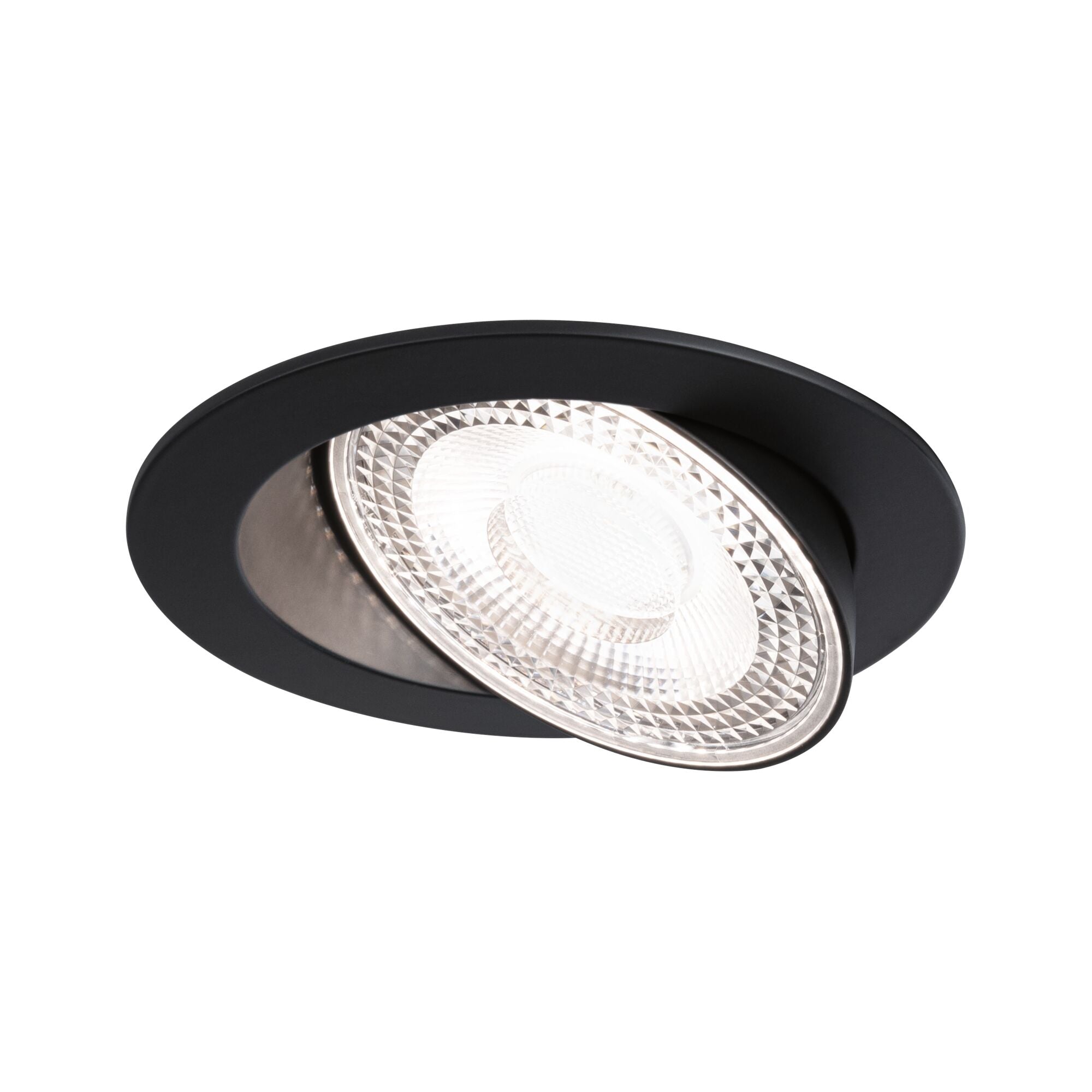 LED Einbauleuchte Aumus Einzelspot rund 105mm 90° 5W 700lm 230V dimmbar 2700 - 6500K Schwarz - Paulmann - 92257