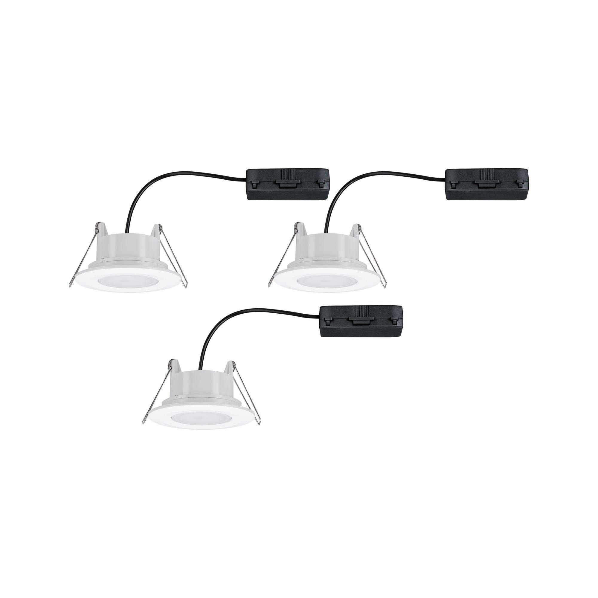 LED Einbauleuchte Calla Basisset schwenkbar IP65 rund 90mm 30° 3x5W 3x400lm 230V White Switch Weiß matt - Paulmann - 99935