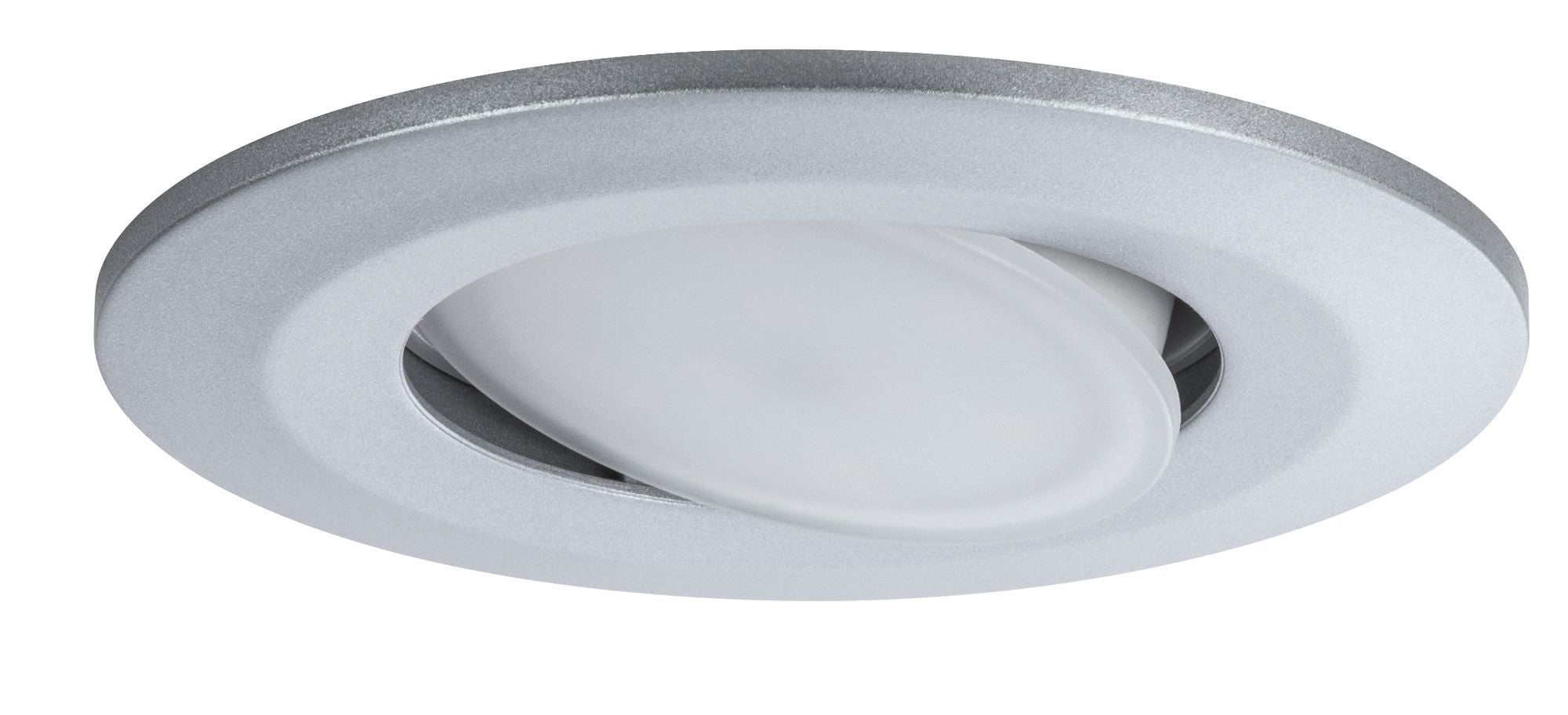LED Einbauleuchte Calla schwenkbar IP65 rund 90mm 30° 5,2W 460lm 230V dimmbar 4000K Chrom matt - Paulmann - 99932