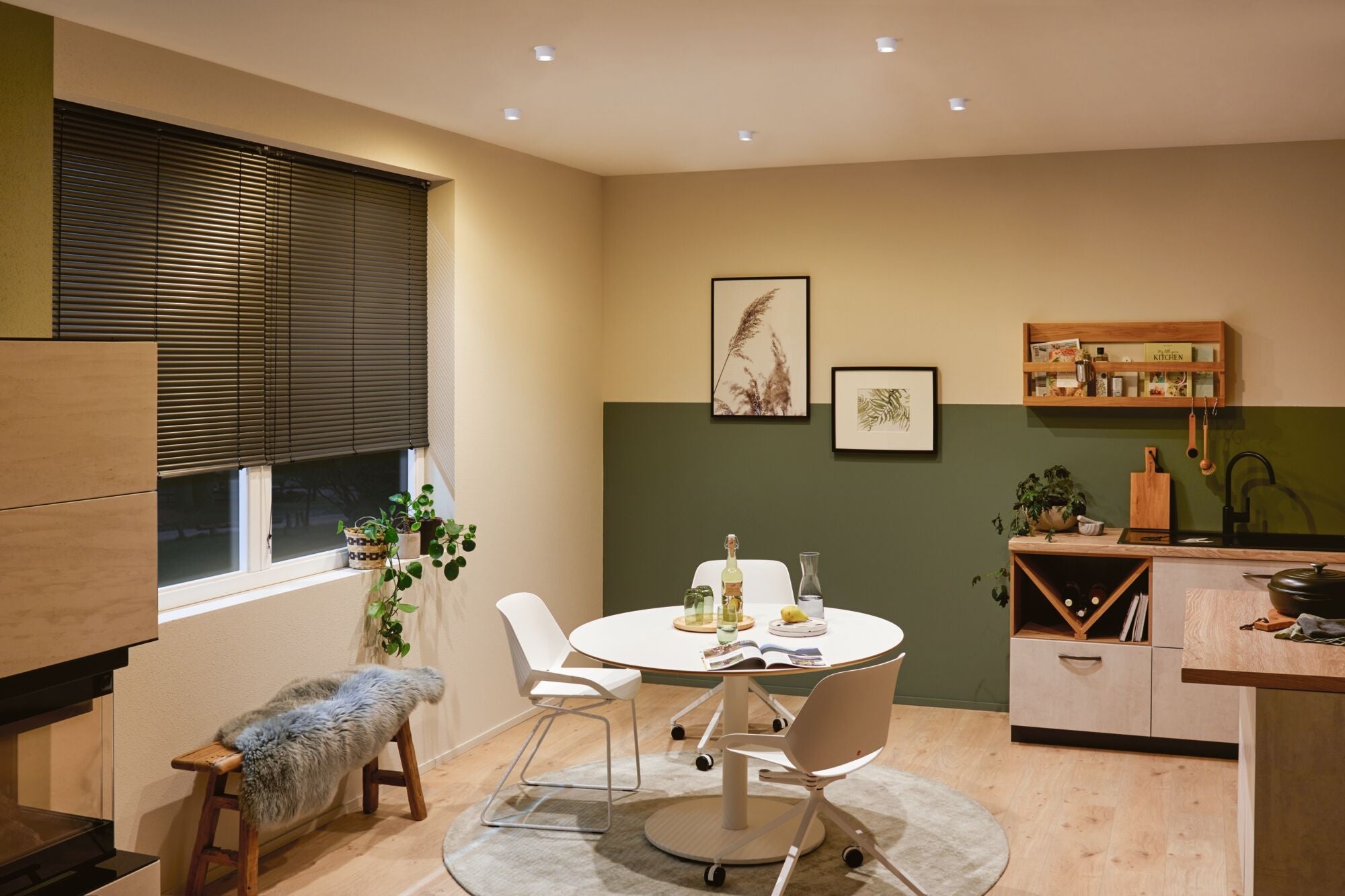 LED Einbauleuchte Gil Coin IP44 rund 68mm Coin 6W 470lm 230V dimmbar 2700K Weiß matt/Eisen gebürstet - Paulmann - 93384