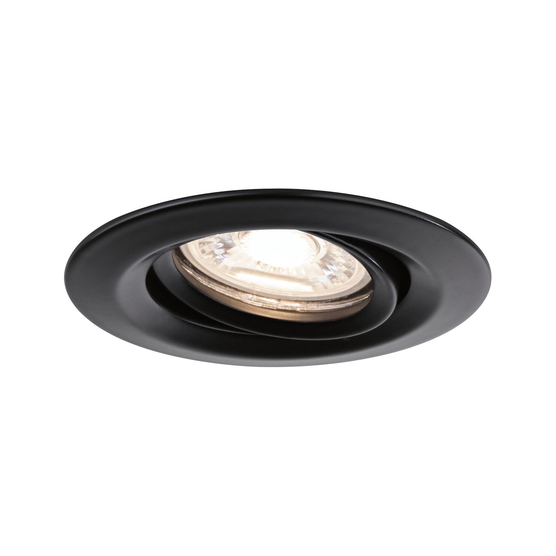 LED Einbauleuchte Nova Mini Coin Basisset schwenkbar rund 66mm 15° Coin 3x4W 3x310lm 230V 2700K Schwarz matt - Paulmann - 93083