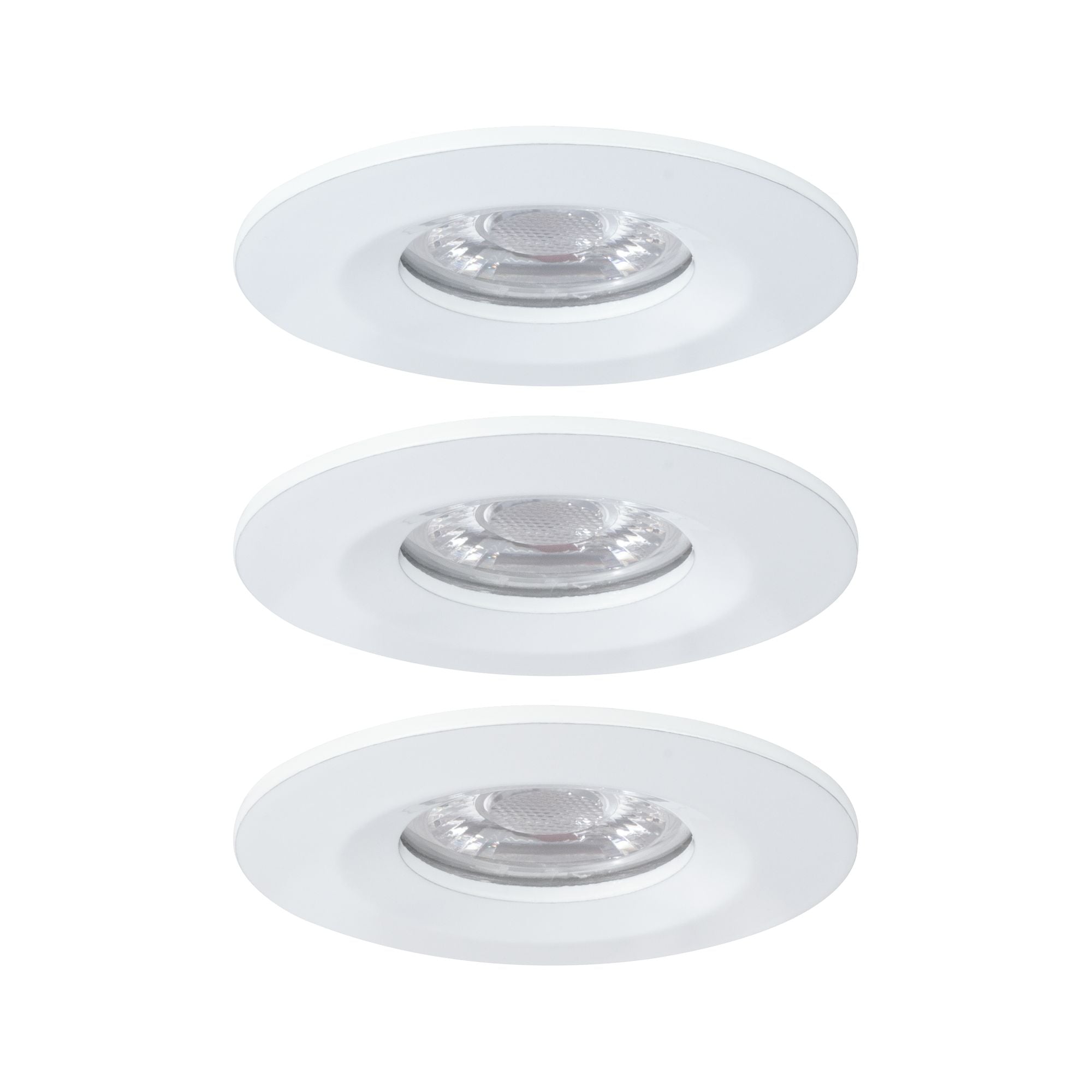 LED Einbauleuchte Nova Mini Coin Basisset starr IP44 rund 65mm Coin 3x4W 3x310lm 230V 2700K Weiß matt - Paulmann - 94299
