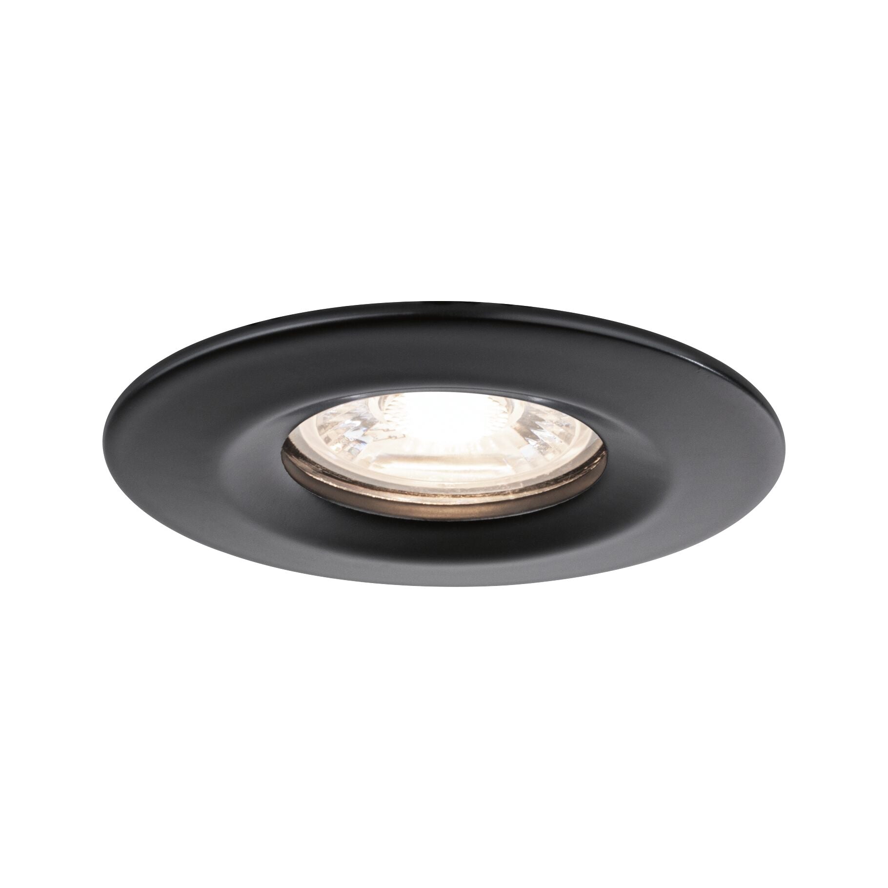 LED Einbauleuchte Nova Mini Coin Basisset starr rund 66mm Coin 3x4W 3x310lm 230V 2700K Schwarz matt - Paulmann - 93084