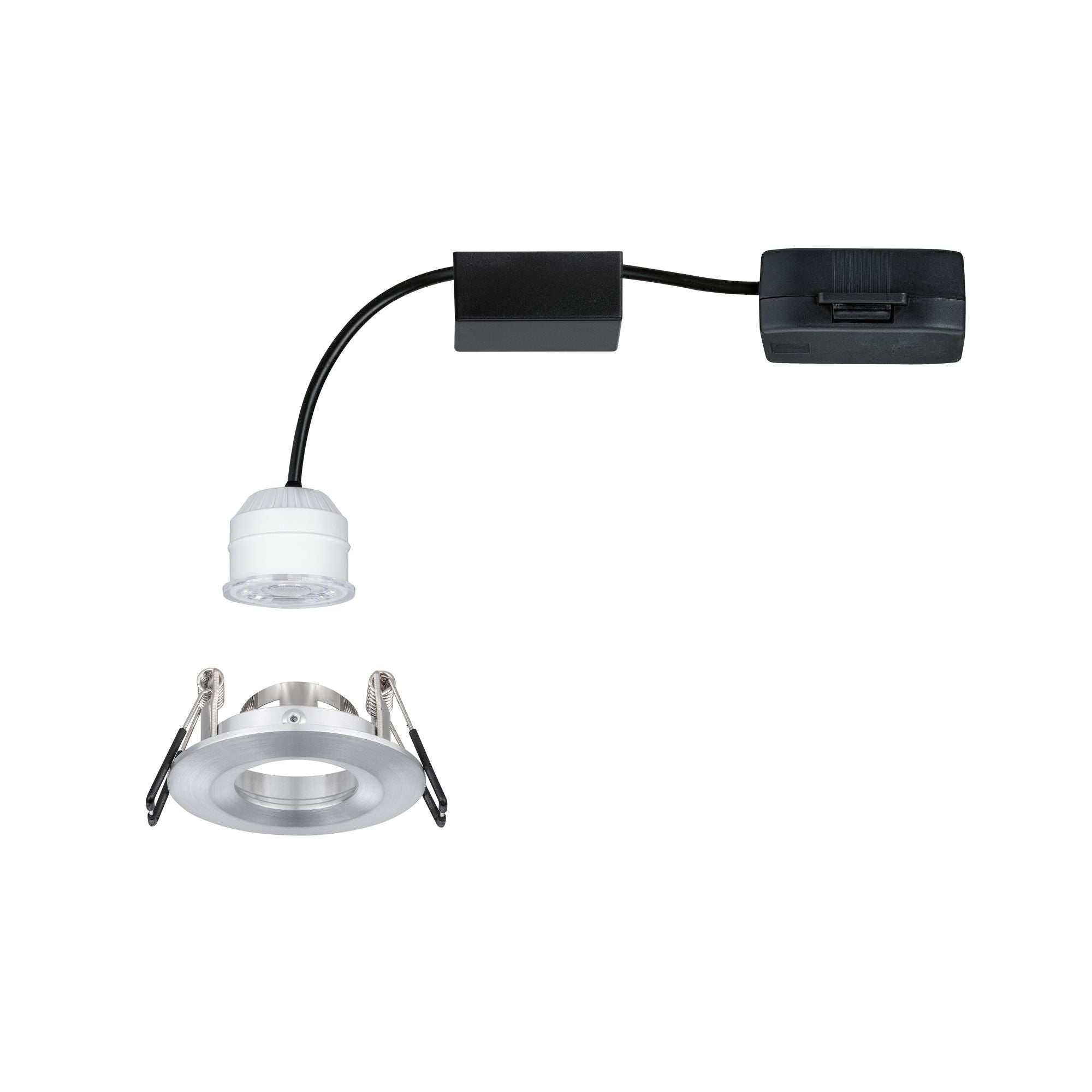 LED Einbauleuchte Nova Mini Coin Einzelleuchte starr IP44 rund 65mm Coin 4W 310lm 230V 2700K Alu gedreht - Paulmann - 94304
