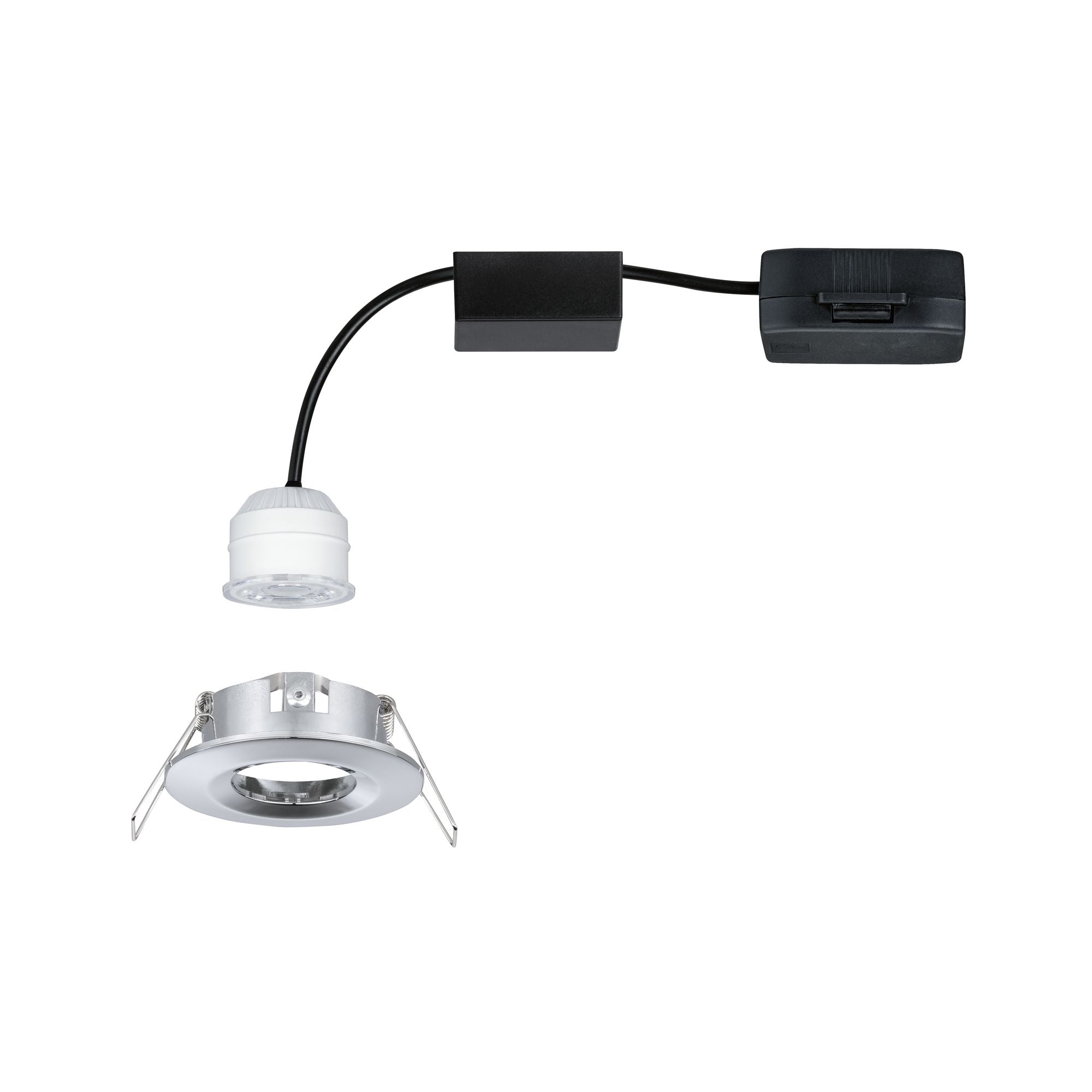 LED Einbauleuchte Nova Mini Coin Einzelleuchte starr IP44 rund 65mm Coin 4W 310lm 230V 2700K Chrom - Paulmann - 94302