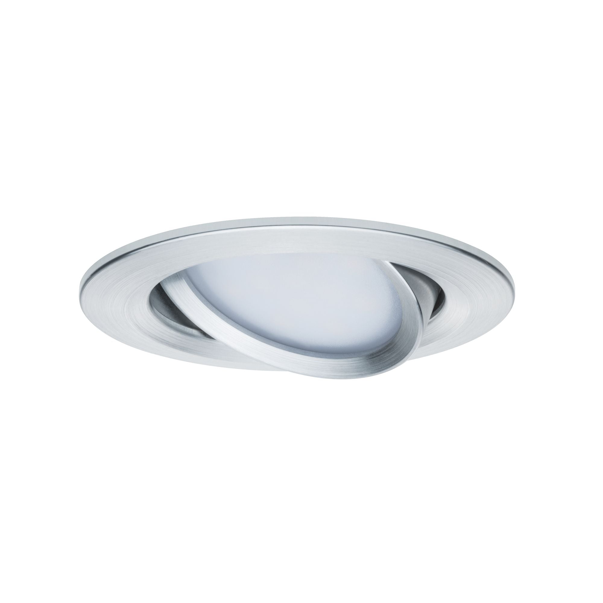 LED Einbauleuchte Nova Plus Coin Basisset schwenkbar rund 84mm 50° Coin 3x6W 3x470lm 230V dimmbar 2700K Alu gedreht - Paulmann - 93903
