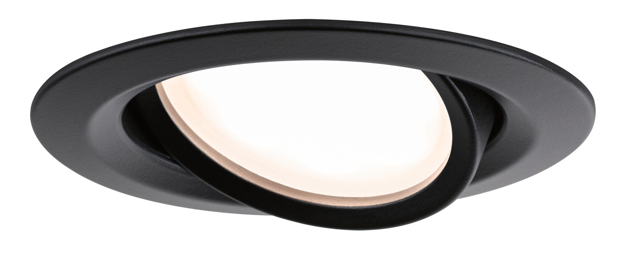 LED Einbauleuchte Nova Plus Coin Basisset schwenkbar rund 84mm 50° Coin 3x6W 3x470lm 230V dimmbar 2700K Schwarz matt - Paulmann - 93080