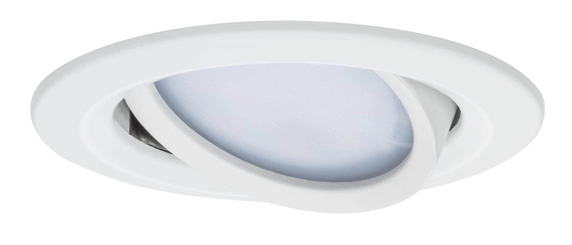 LED Einbauleuchte Nova Plus Coin Einzelleuchte schwenkbar IP65 rund 93mm 30° Coin 6W 470lm 230V dimmbar 2700K Weiß matt - Paulmann - 93681