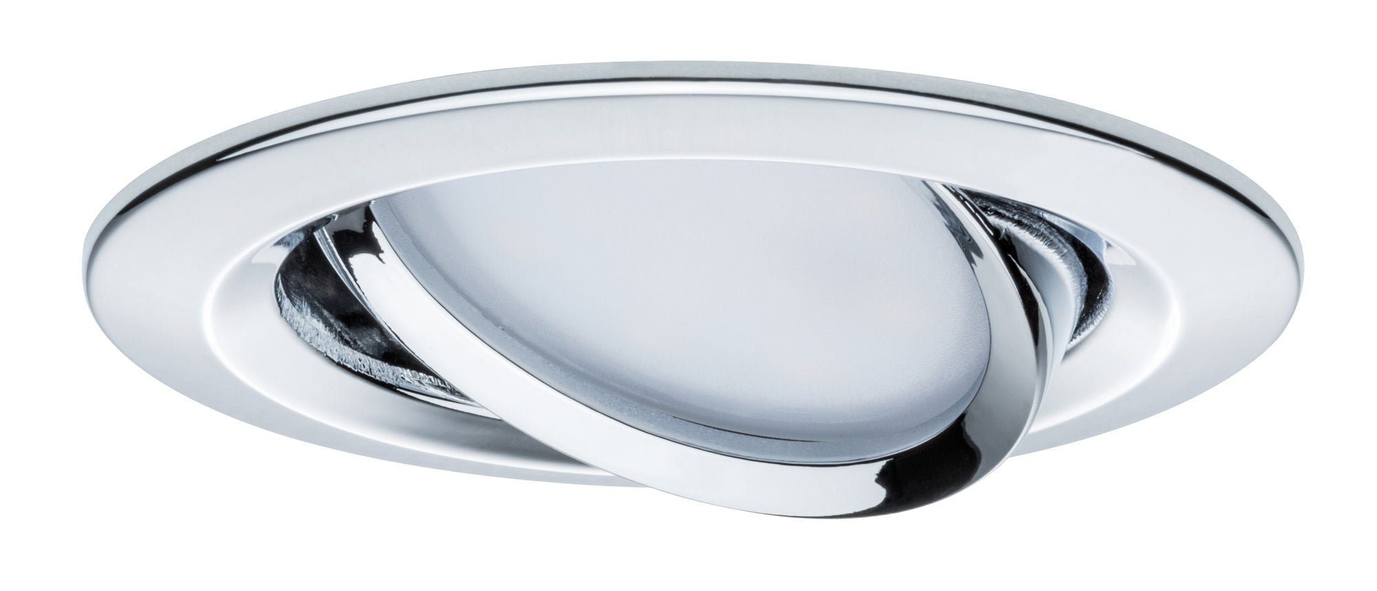 LED Einbauleuchte Nova Plus Coin Einzelleuchte schwenkbar rund 84mm 50° Coin 6W 470lm 230V dimmbar 2700K Chrom - Paulmann - 93879