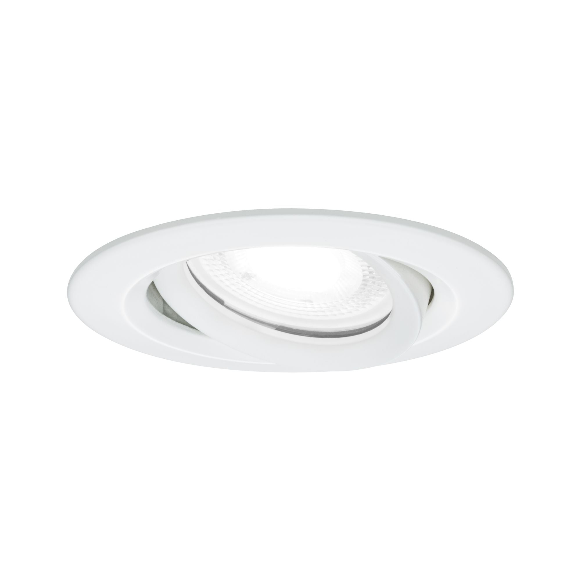 LED Einbauleuchte Nova Plus Einzelleuchte schwenkbar IP65 rund 93mm 30° GU10 6W 470lm 230V dimmbar 4000K Weiß matt - Paulmann - 93672