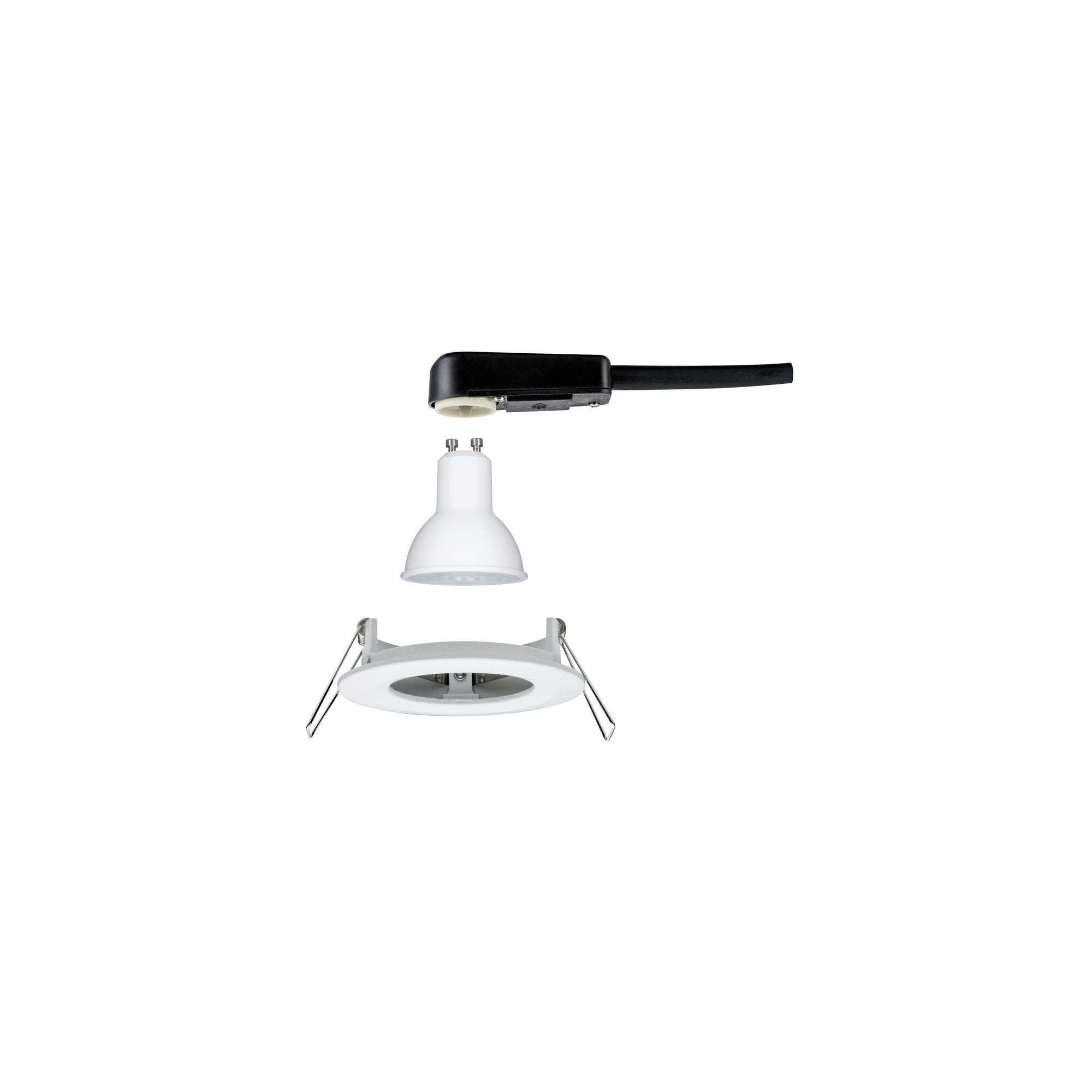 LED Einbauleuchte Nova starr IP44 rund 78mm GU10 6,5W 470lm 230V 4000K Weiß matt - Paulmann - 92978