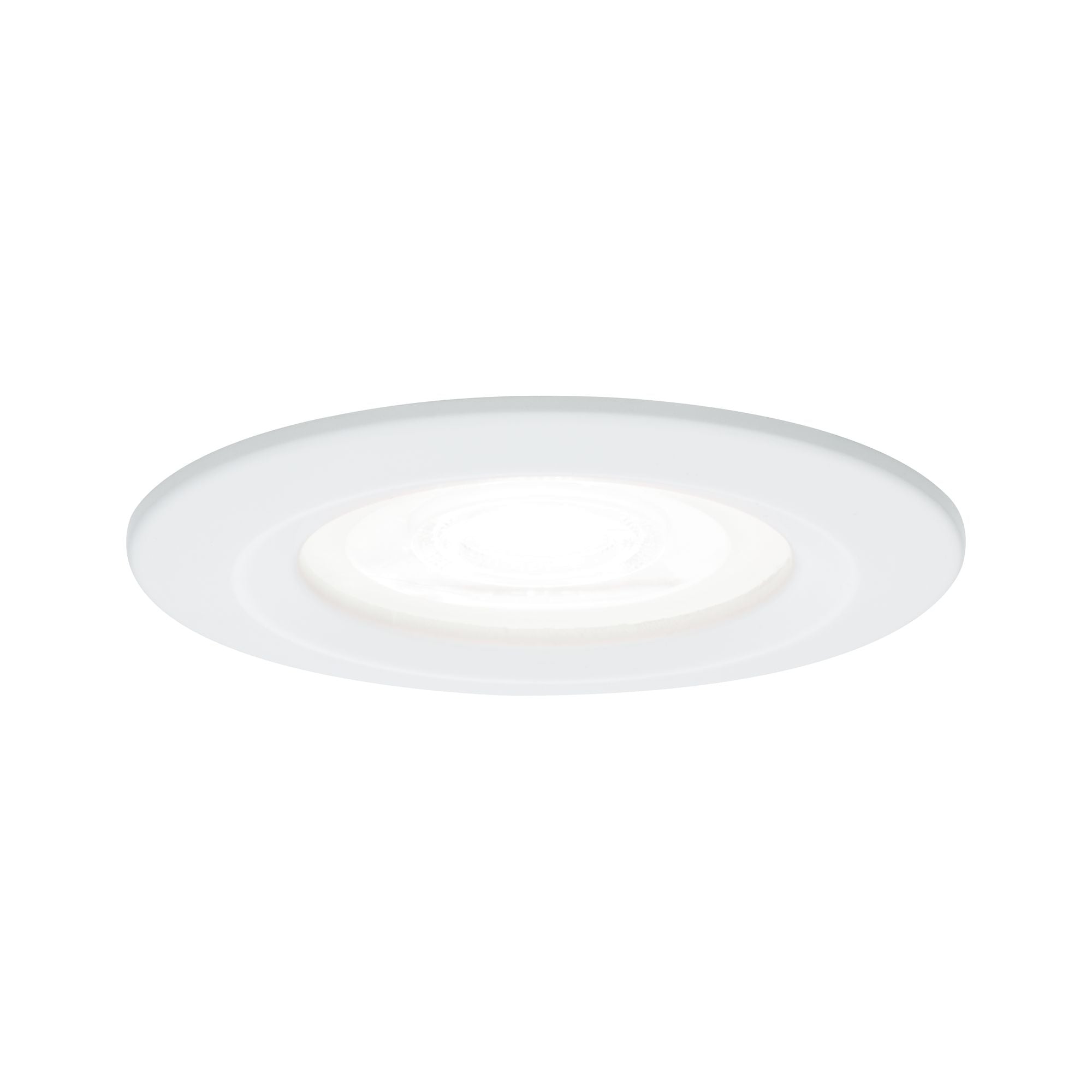 LED Einbauleuchte Nova starr IP44 rund 78mm GU10 6,5W 470lm 230V 4000K Weiß matt - Paulmann - 92978