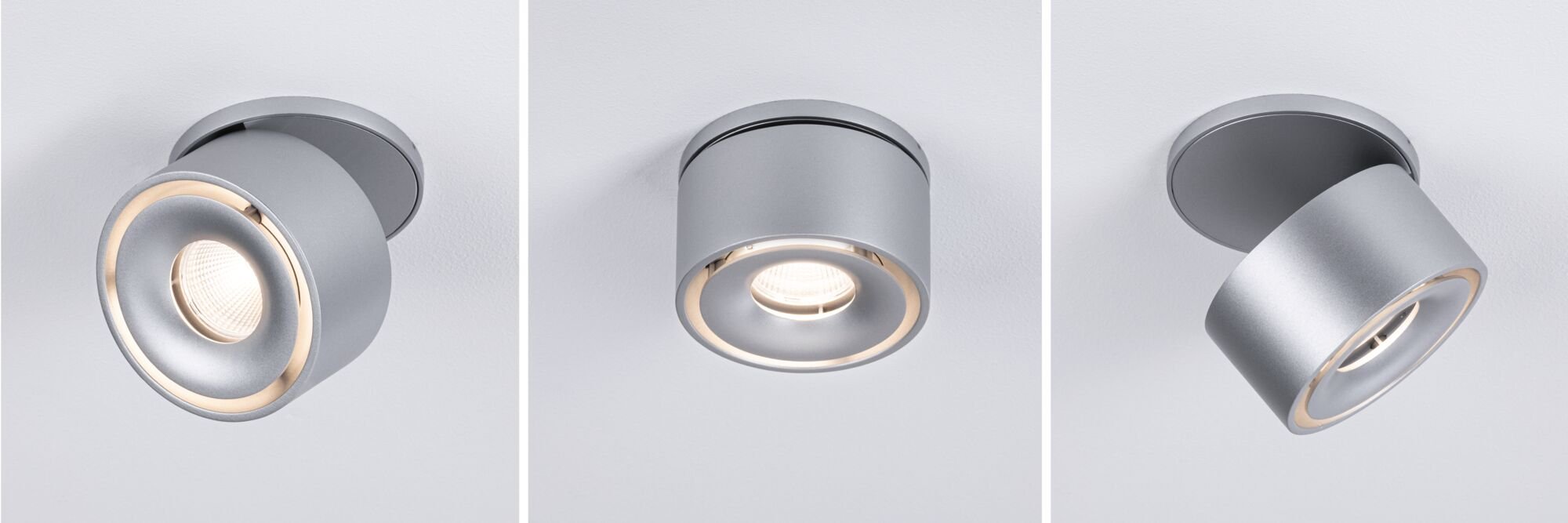 LED Einbauleuchte Spircle rund 78mm 8W 550lm 230V 3000K Chrom matt - Paulmann - 93374